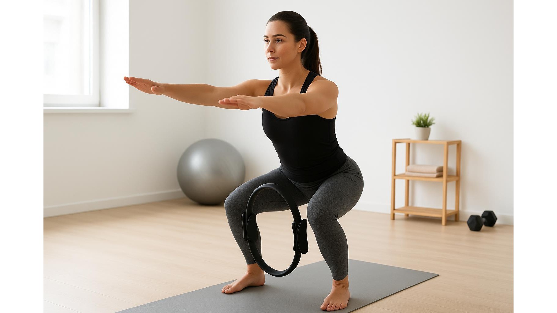Full body home workout with a Pilates ring: 35-minute routine for strength and control