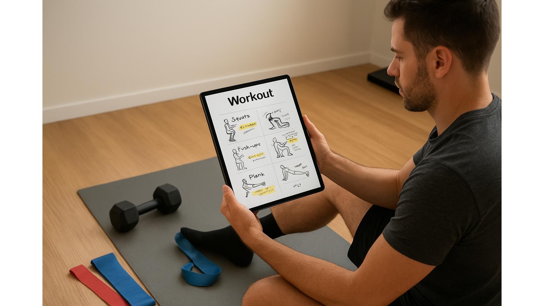 How to use simple PDF annotation apps to turn static workout plans into interactive home programs