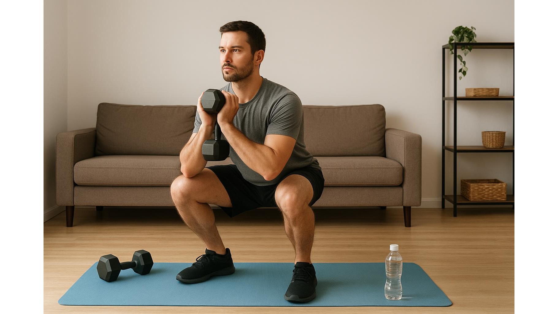 Push, pull, legs home workout for intermediates: 3‑day dumbbell plan for strength and muscle