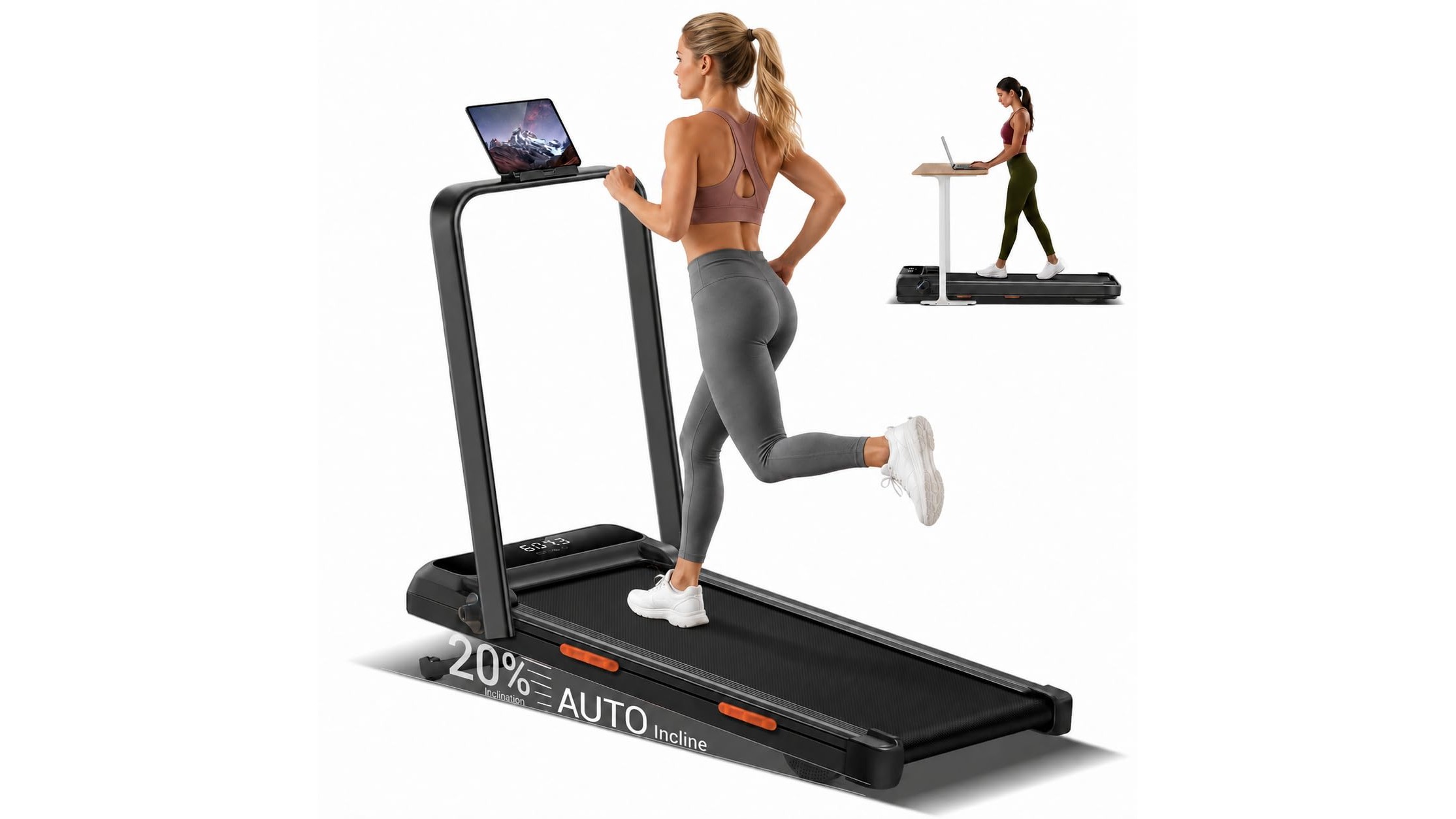 Walking pad 3.0HP con inclinazione, il tapis roulant da casa compatto che trovi ora su Amazon