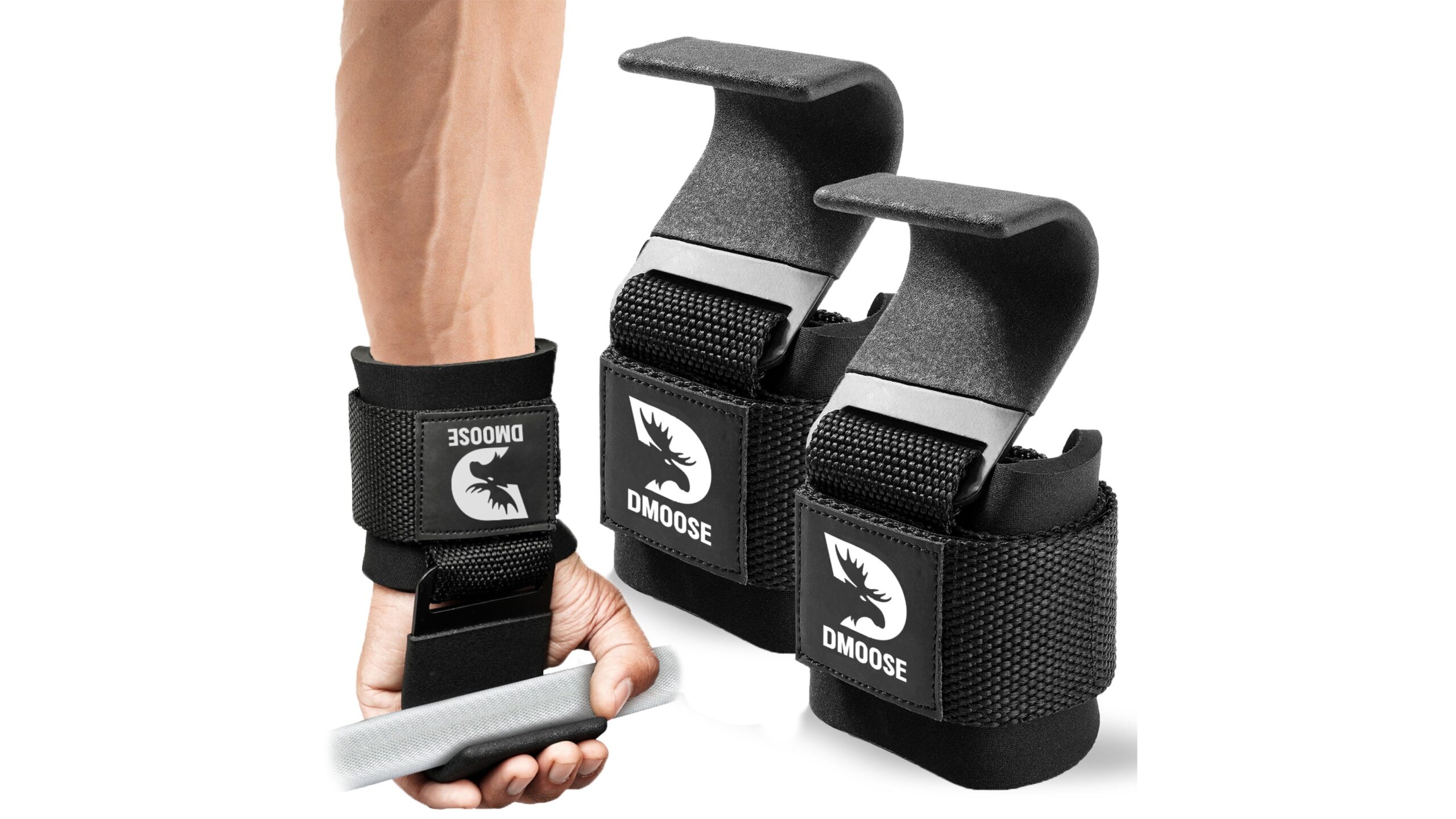 DMoose weight lifting hooks, a smart upgrade on Amazon for home pull days