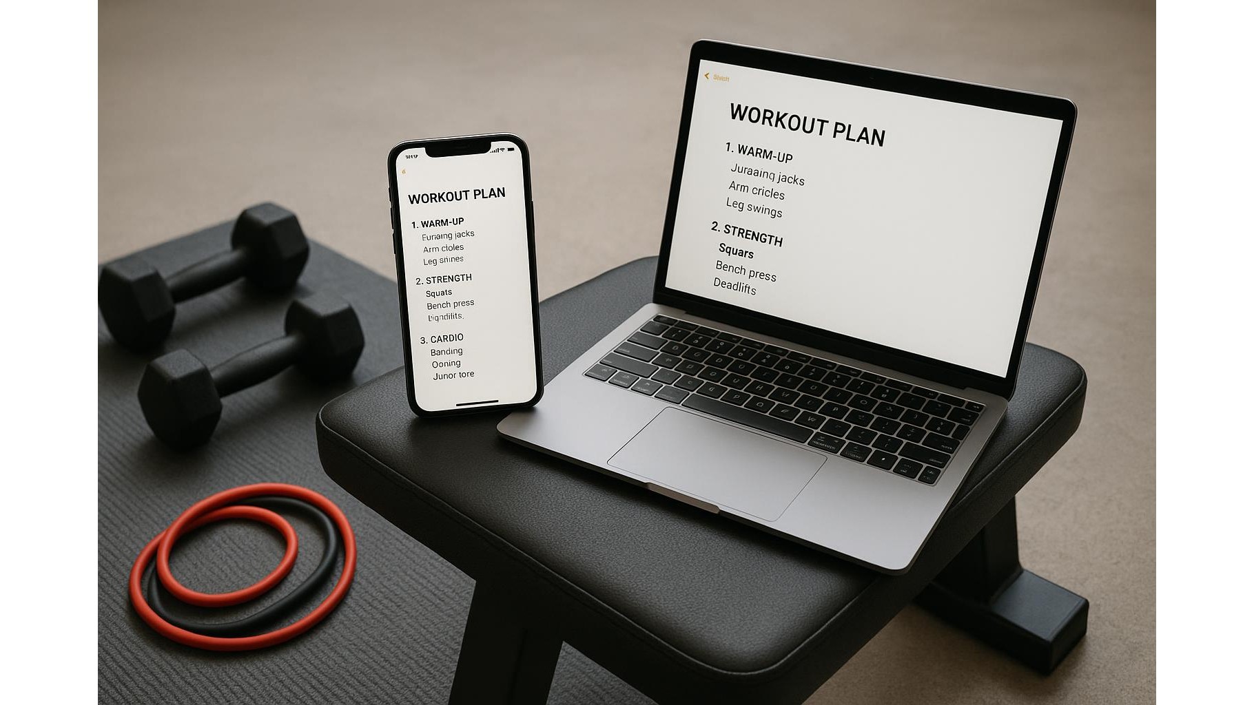 From notes app to training hub: how to run your entire home workout system on one free tool