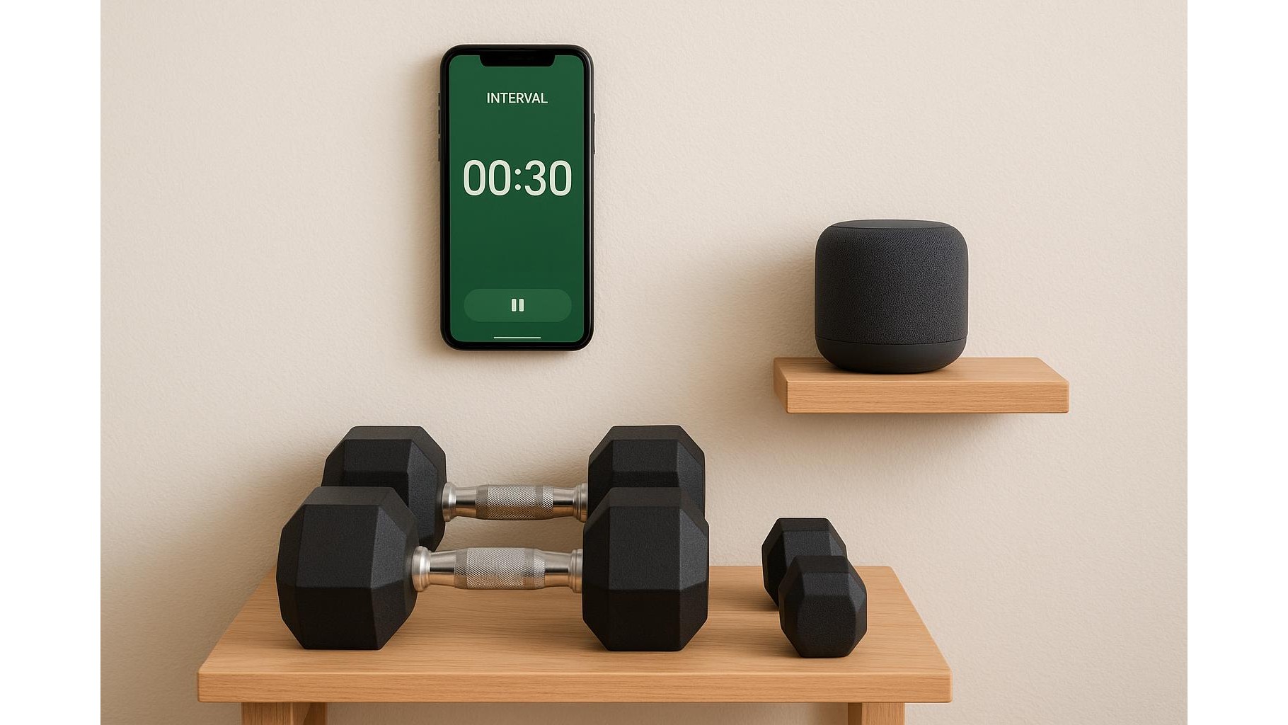 Turn your old smartphone into a dedicated home workout timer and music station