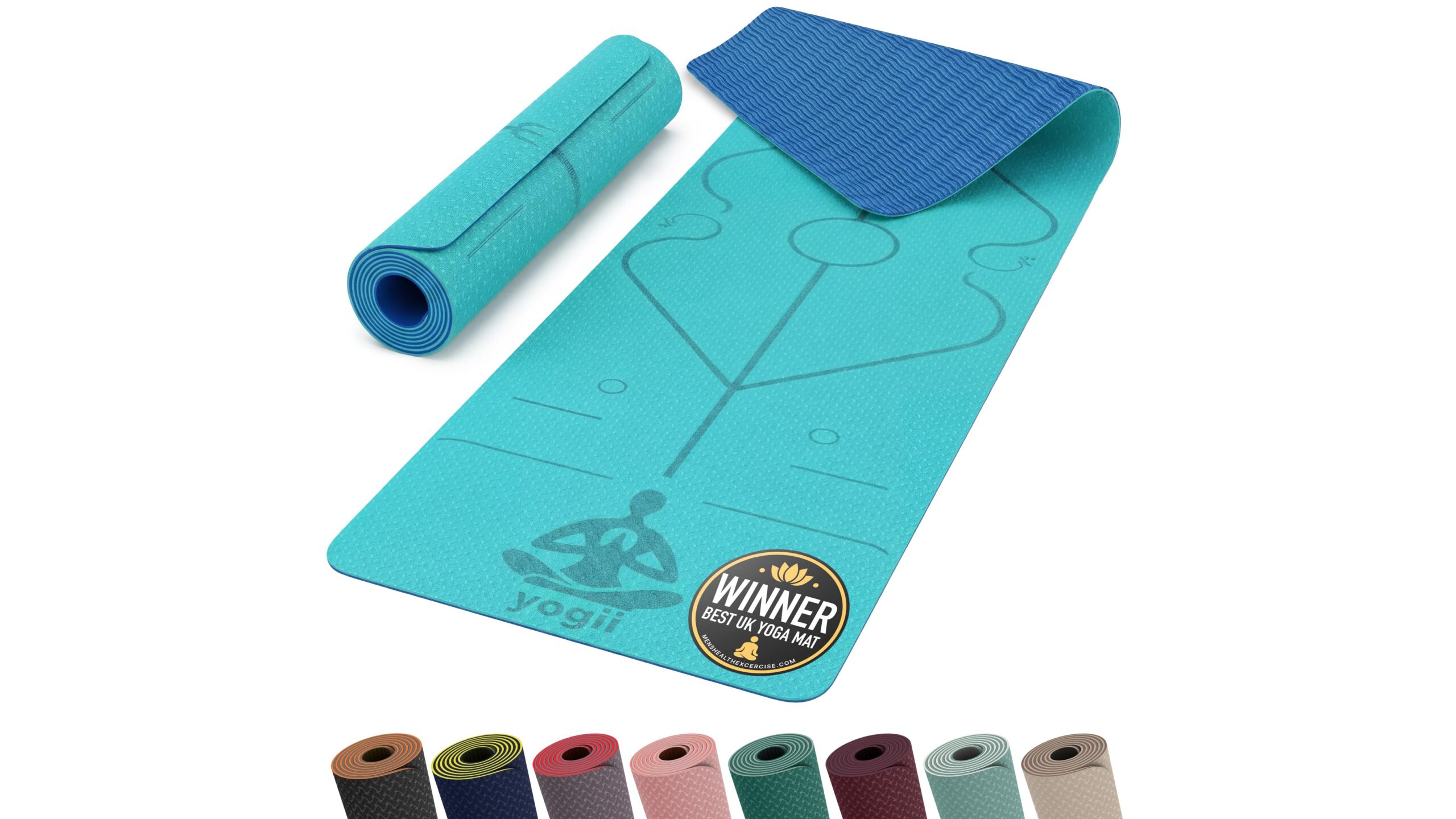 Yogii non‑slip yoga mat, Amazon bargain for home stretching, pilates and bodyweight sessions