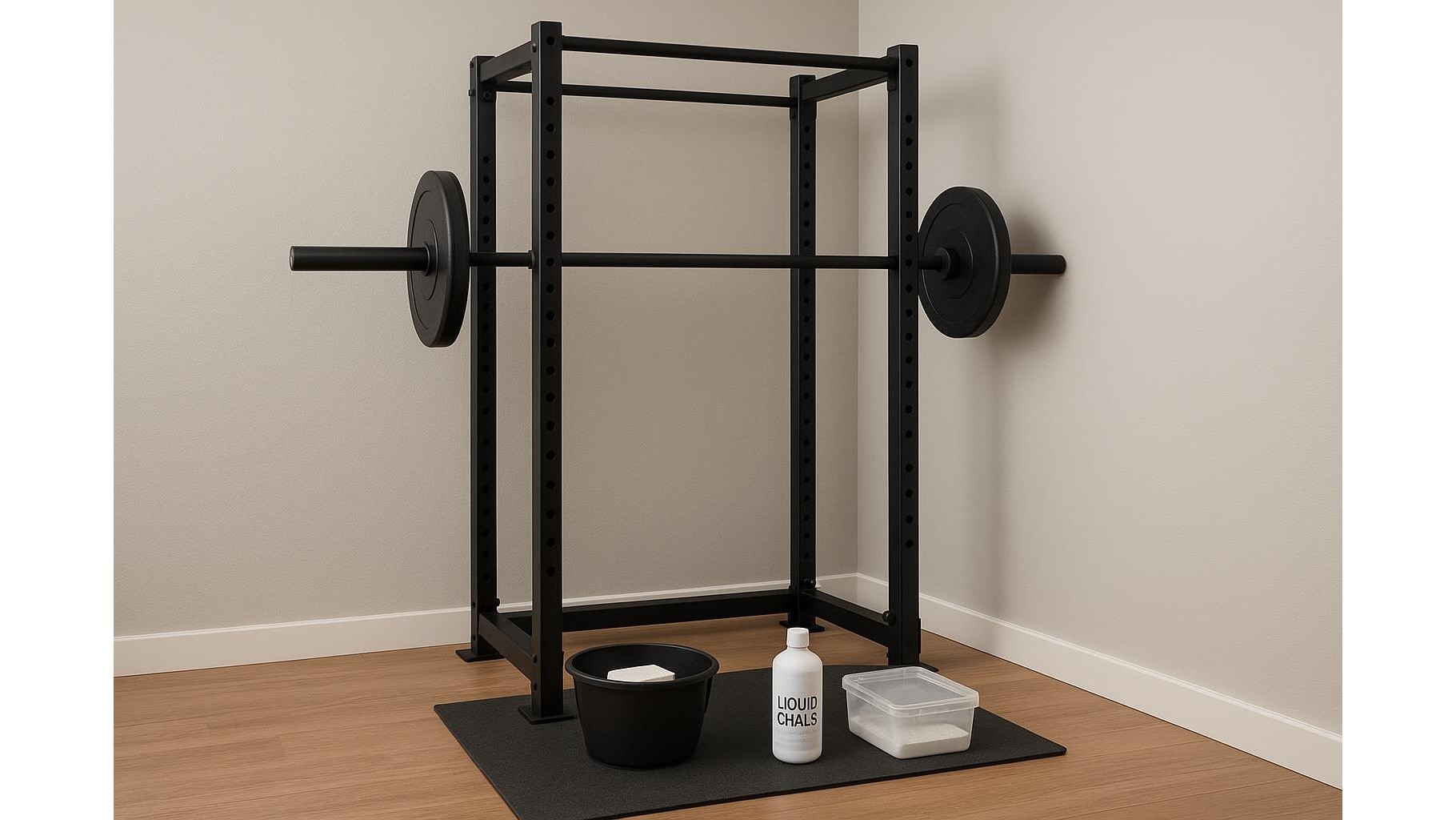 How to choose chalk, liquid grip and storage for a clean home gym