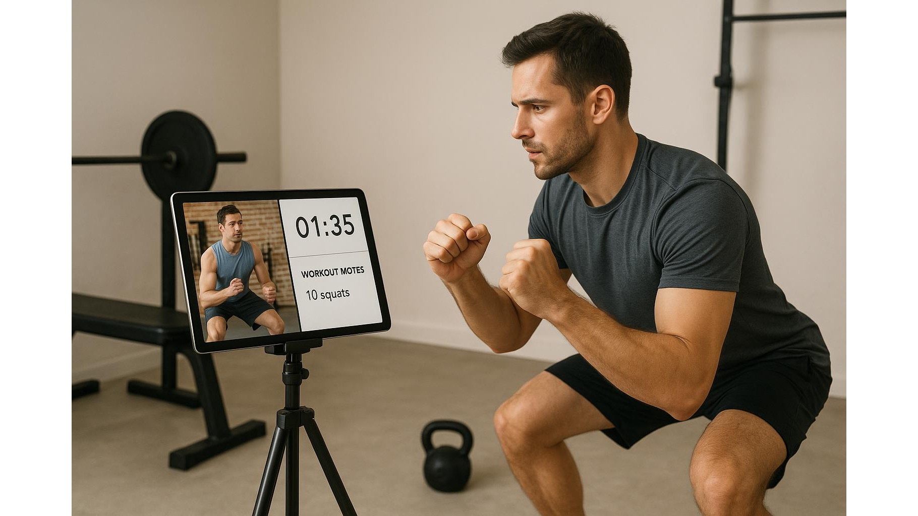 Turn an old tablet into a split-screen home workout hub for video, timers and notes
