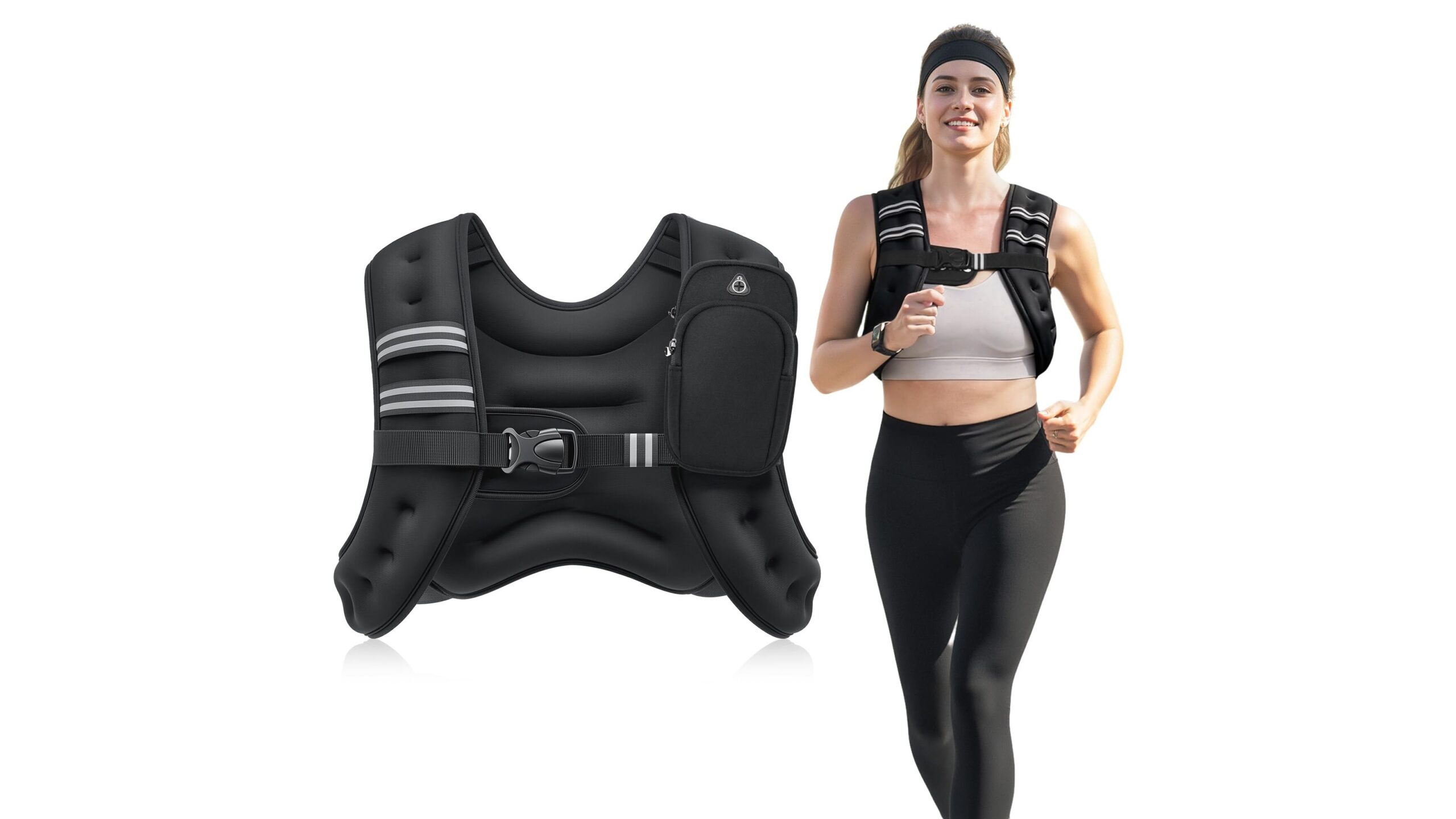 ZELUS weighted vest, scalable load for walking, running and bodyweight training at home