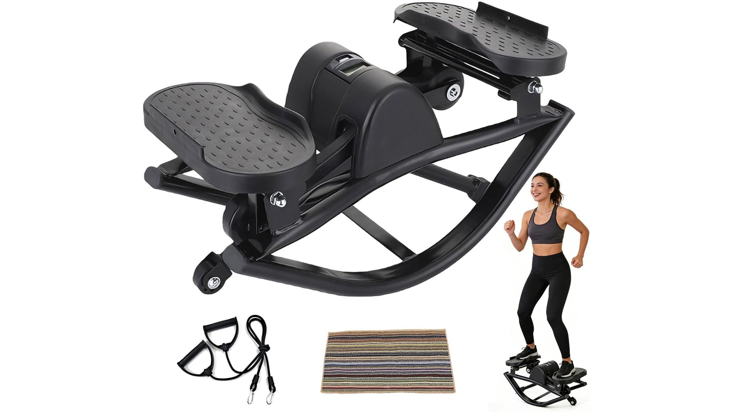 Lateral rocking fitness stepper HoldOneLight, home cardio laterale in offerta su Amazon