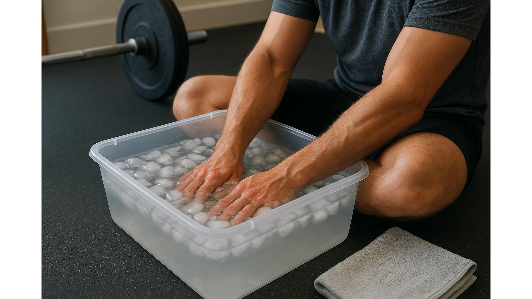 DIY hand and forearm ice baths at home: when localized cooling really helps lifters