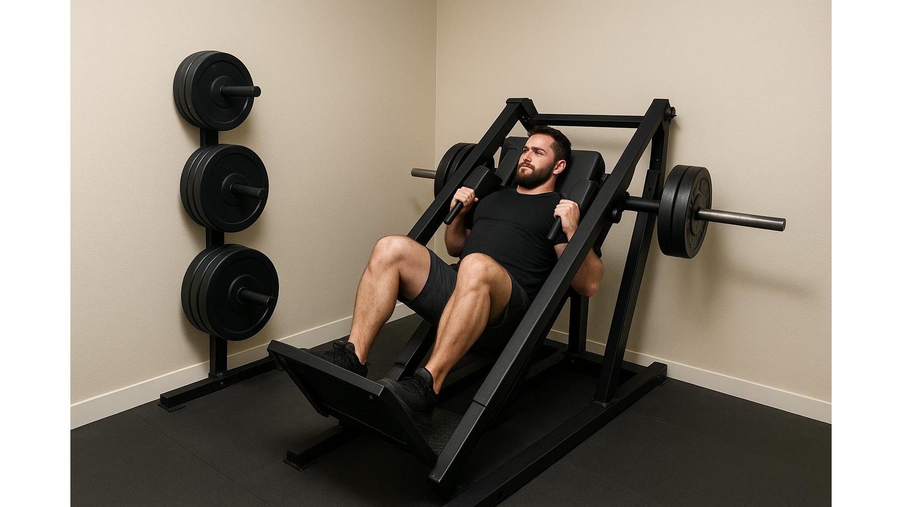 Compact plate-loaded leg press alternatives for home gyms without big machines