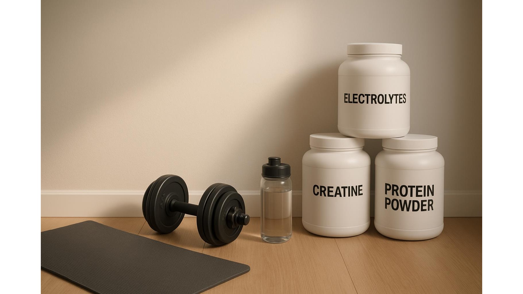 Electrolytes, creatine and protein: how to build a simple daily stack for home training