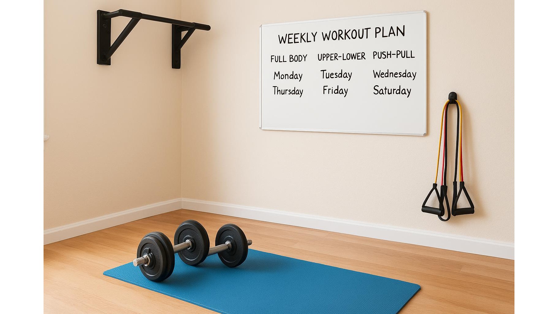 Split or full body? How to choose the right weekly structure for your home workouts