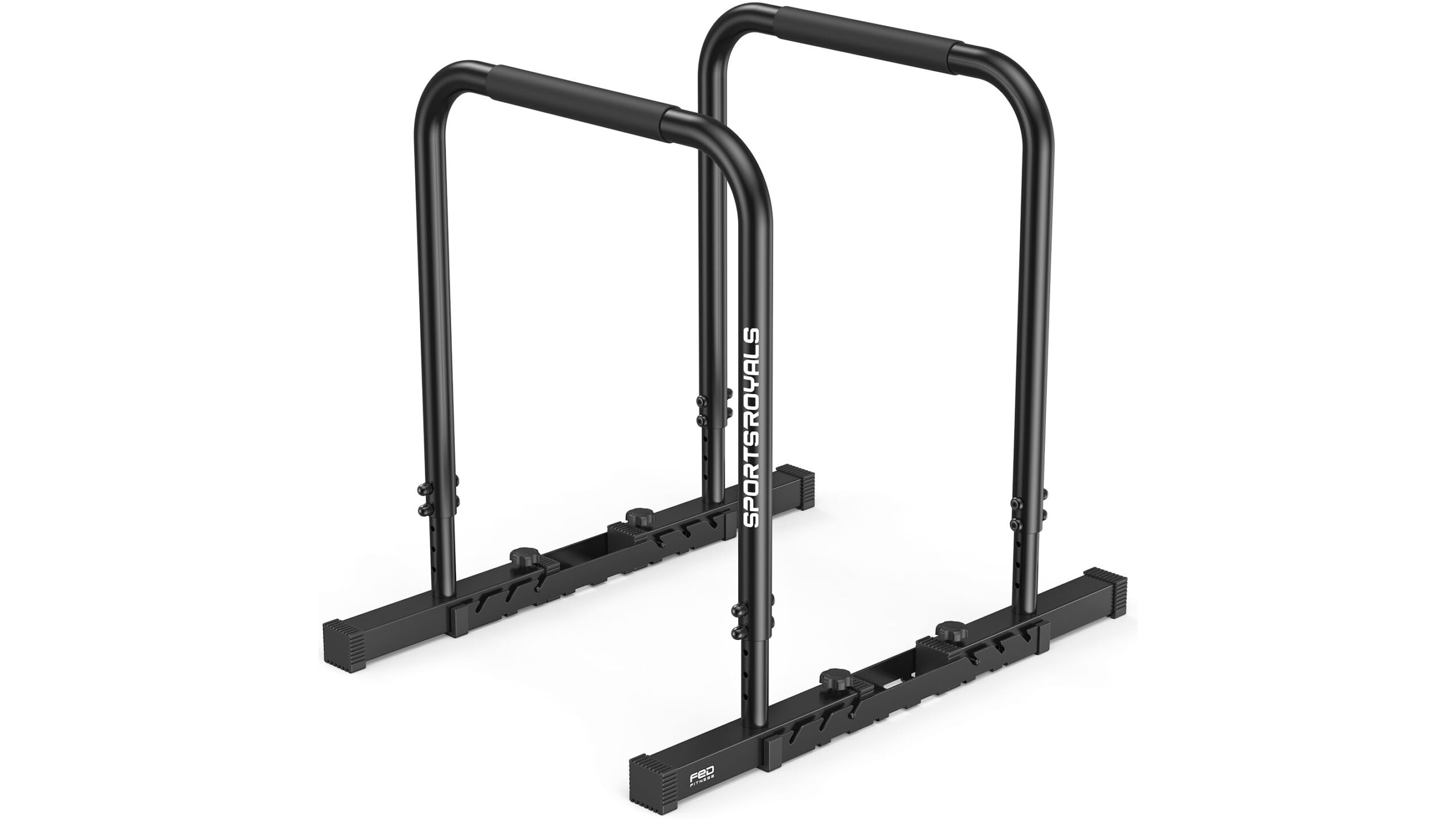 Sportsroyals adjustable dip bars, ultra-stable parallel station for your home gym