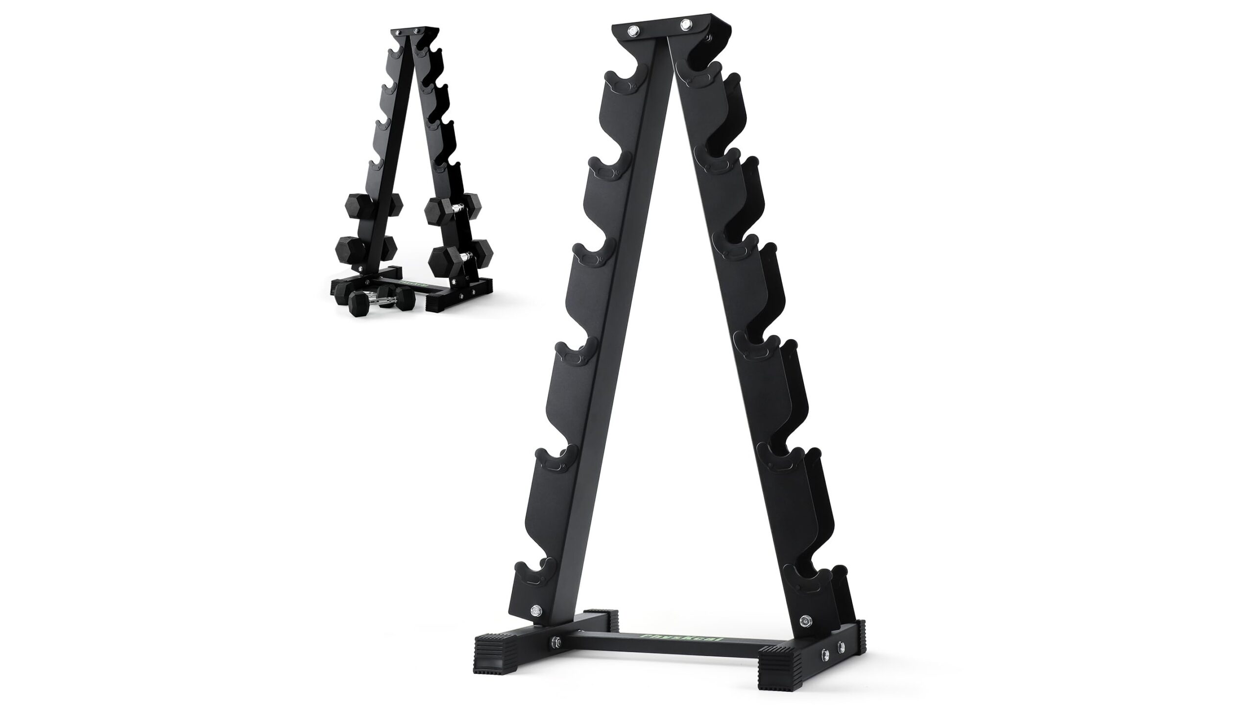 PhysKcal dumbbell rack, lo stand salvaspazio per mettere ordine nel tuo home gym