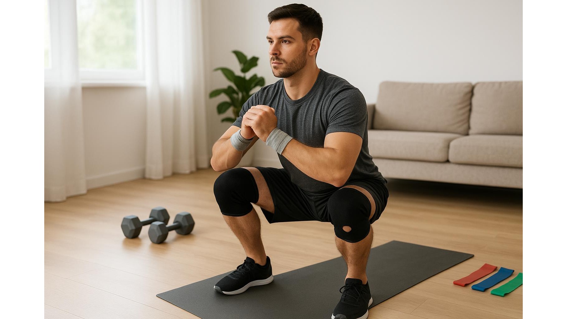Home workout outfits for people with sensitive joints: how to use sleeves, wraps and layers without overheating