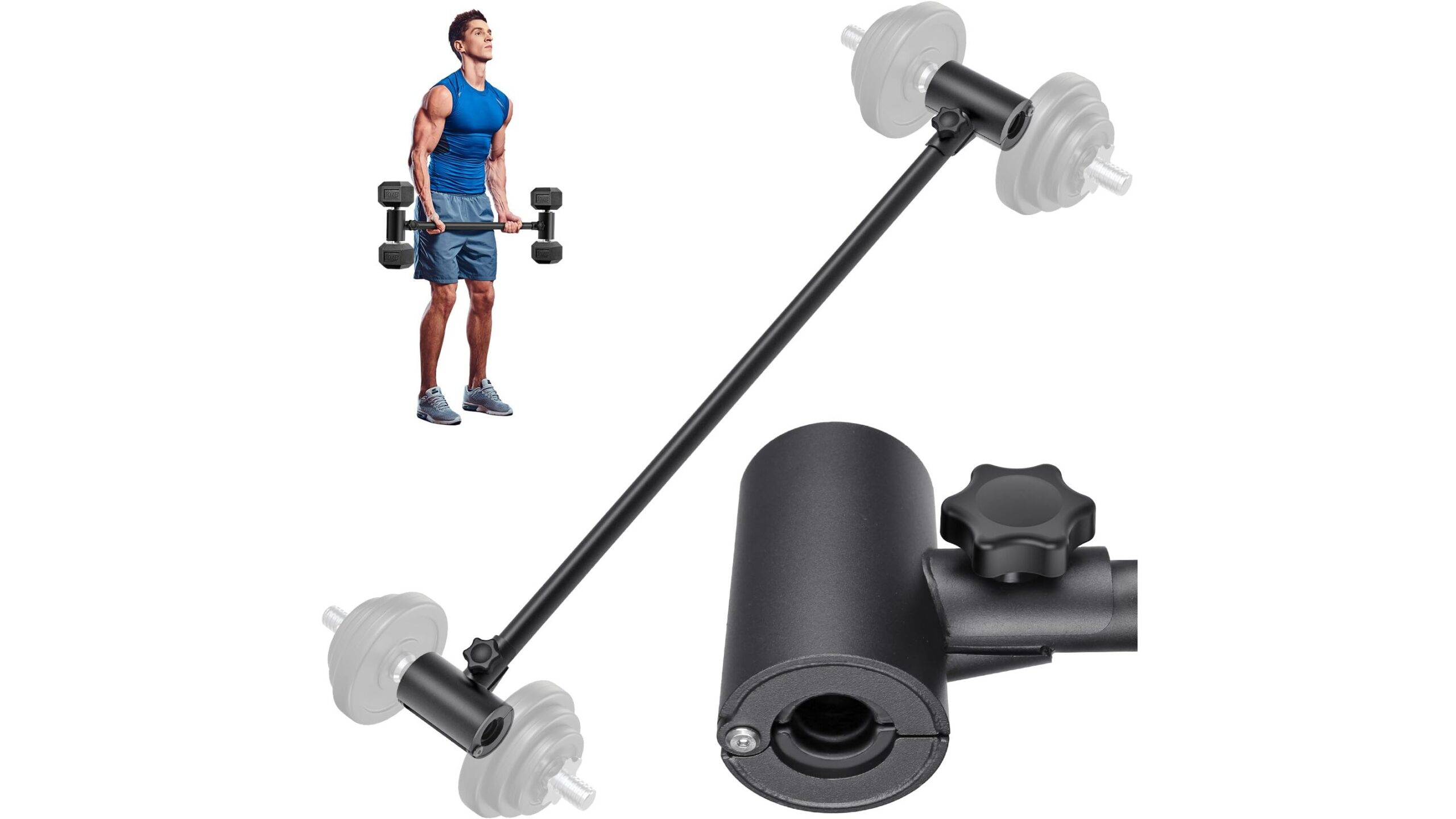 Kipika adjustable dumbbell to barbell converter, a versatile upgrade for small home gyms