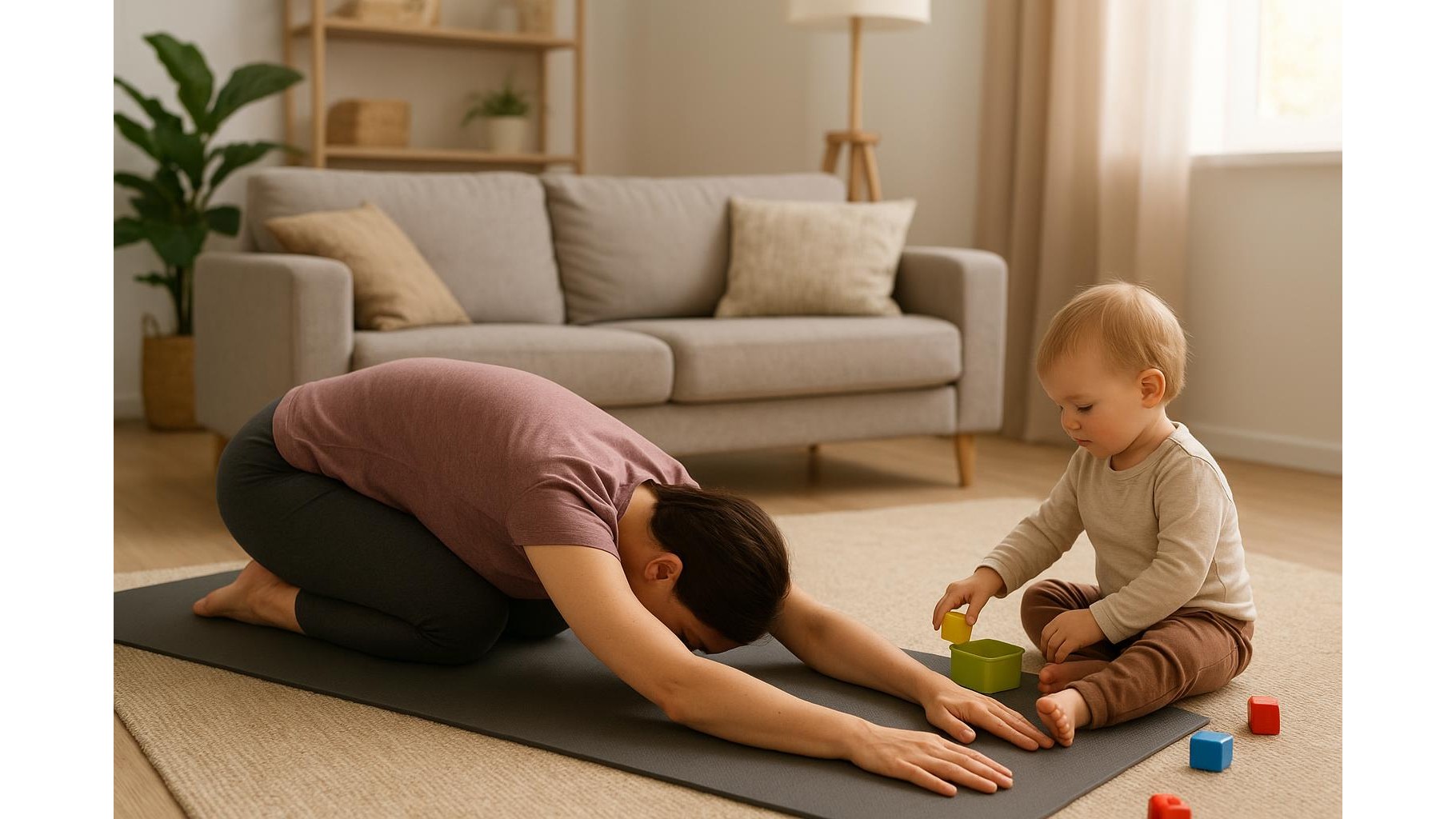 Floor-time recovery: mobility routine for parents who train and play with kids at home