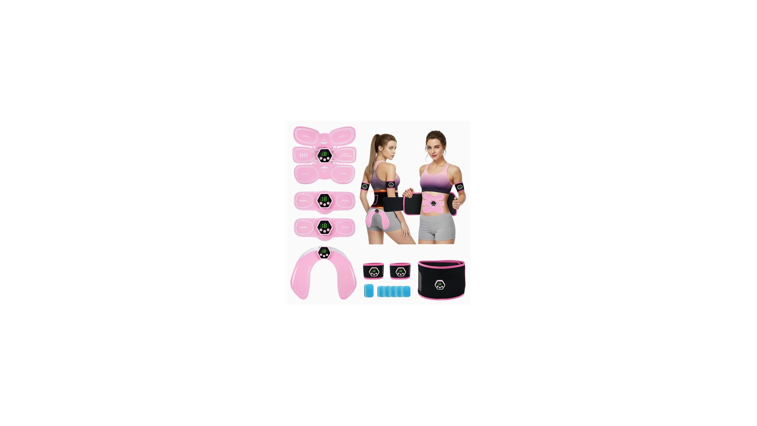 iWarmbase EMS muscle stimulator, in promo on Amazon for hands-free ab training at home