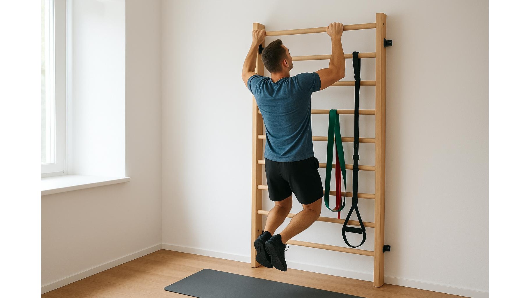 How to choose a compact wall-mounted pull-up ladder for bodyweight home gyms