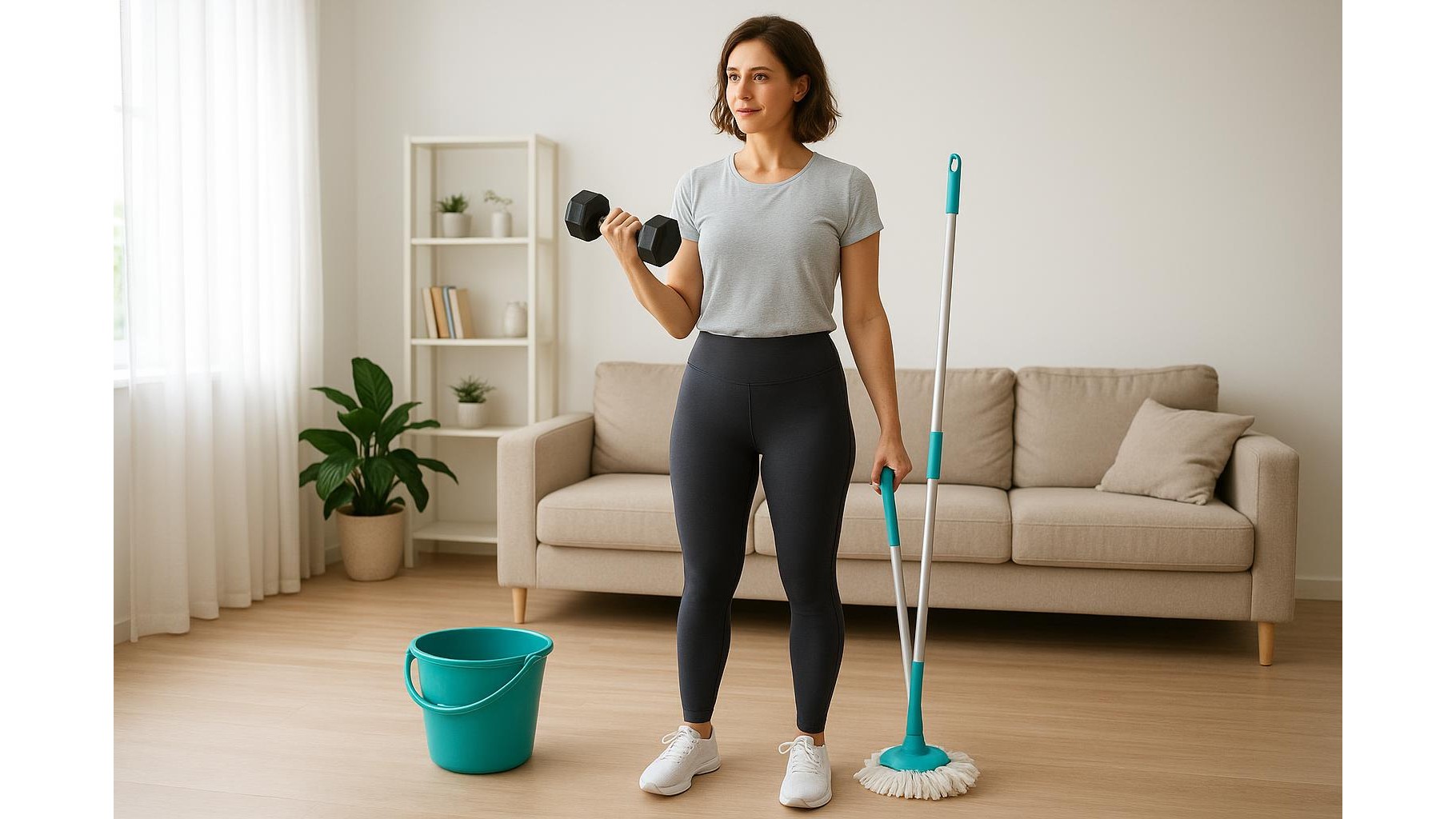 Home gym outfits for strength plus housework days: clothes that survive squats, mopping and the sofa