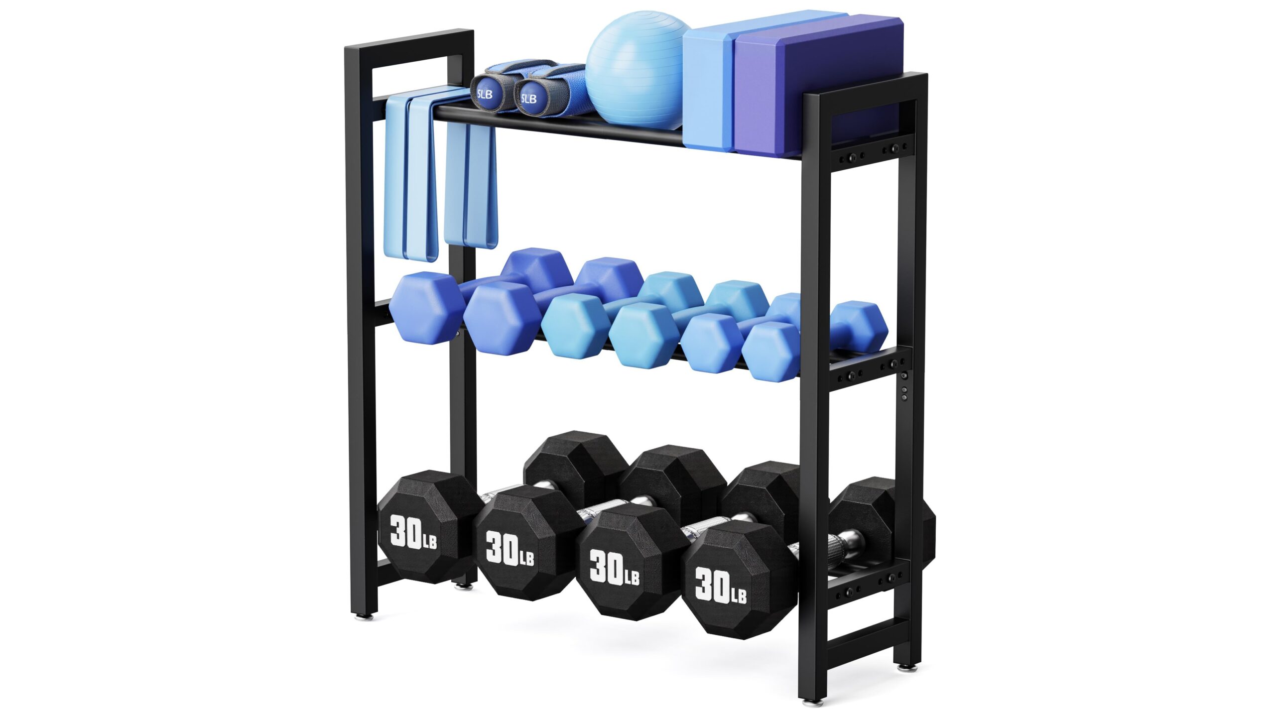 3 tier adjustable dumbbell rack, tidy weight storage for home gyms with an attractive Amazon offer
