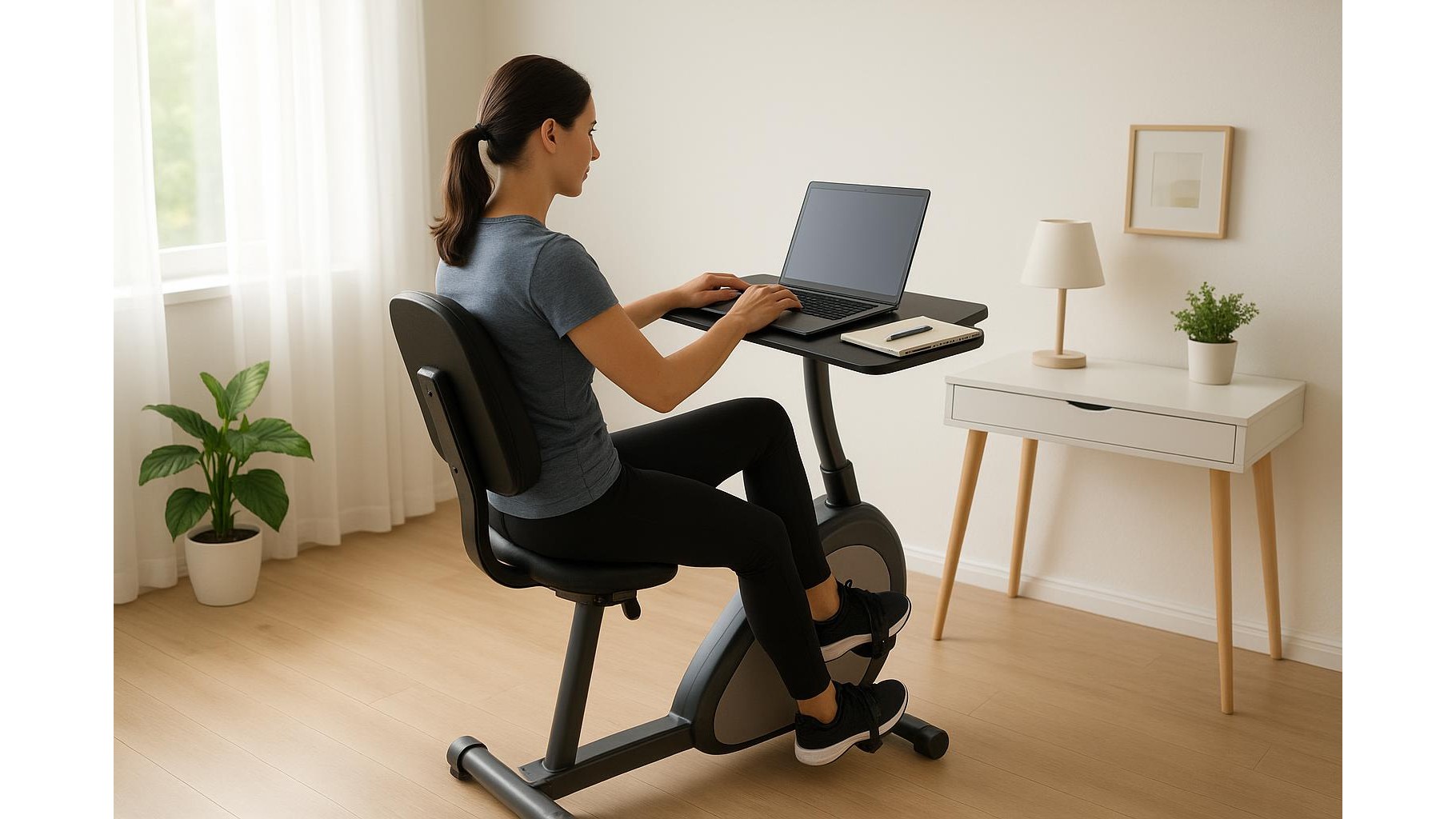 Recumbent bikes with desktop trays: turn steady-state cardio into productive work time at home