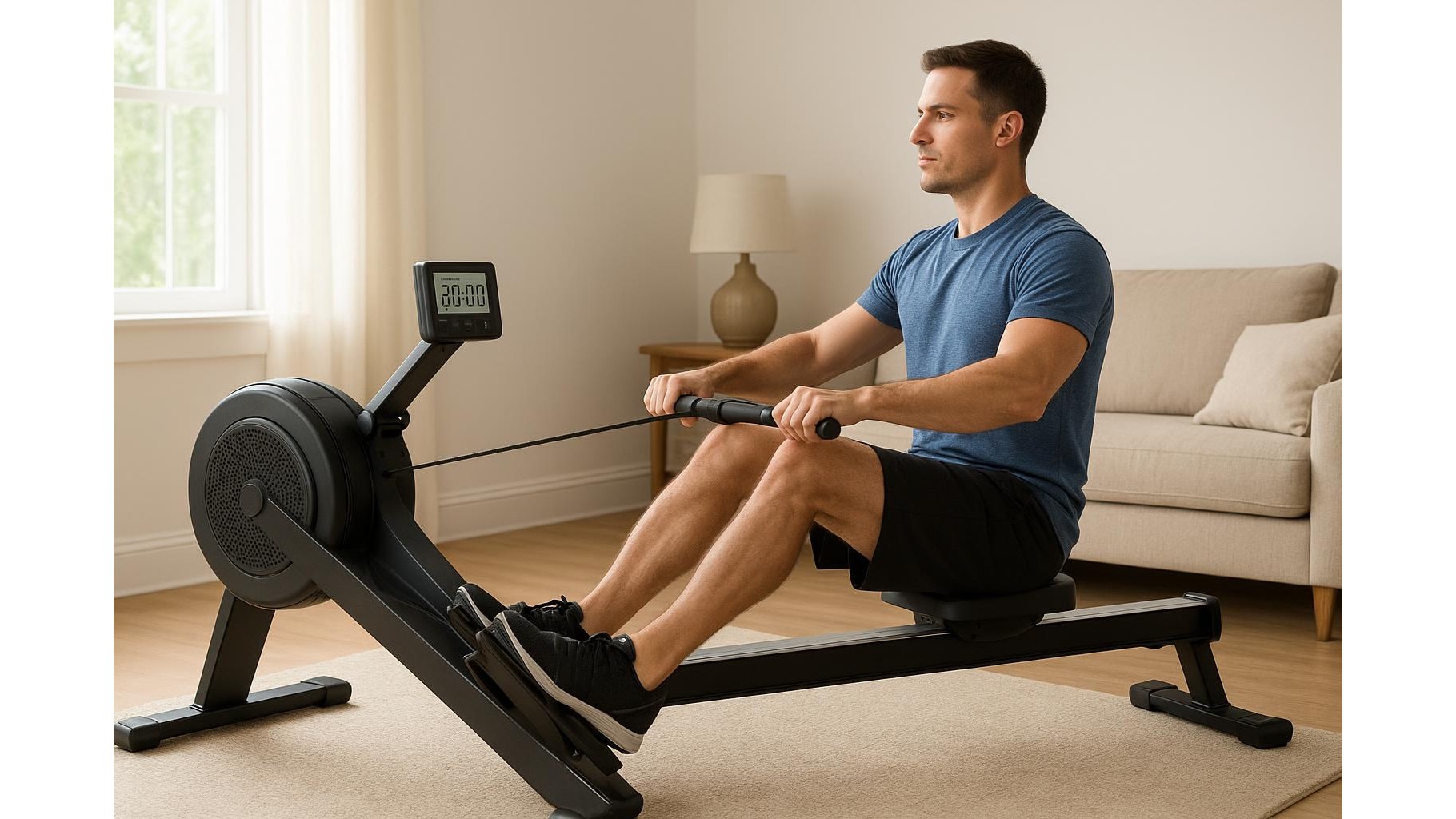 8-week beginner rowing plan for home machines: from 5 to 30 minutes without burnout
