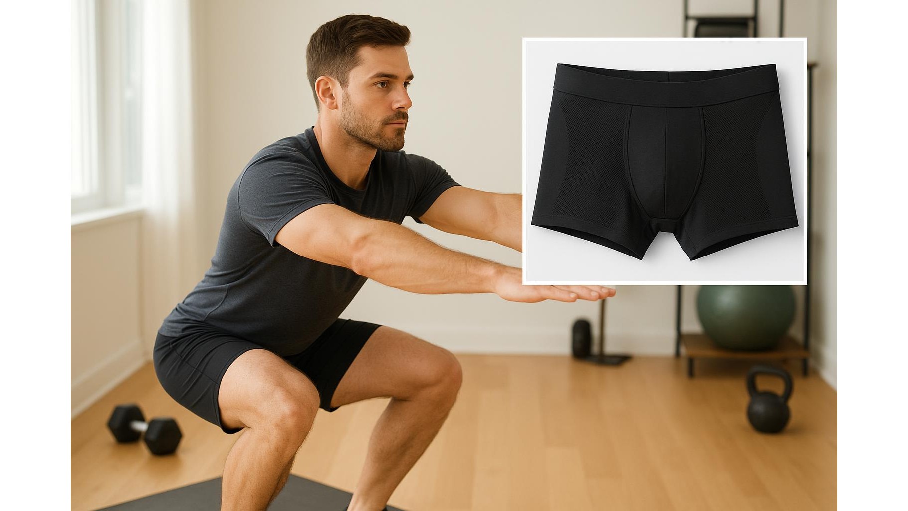 Breathable men’s underwear for home workouts in hot climates: how to stay dry and supported