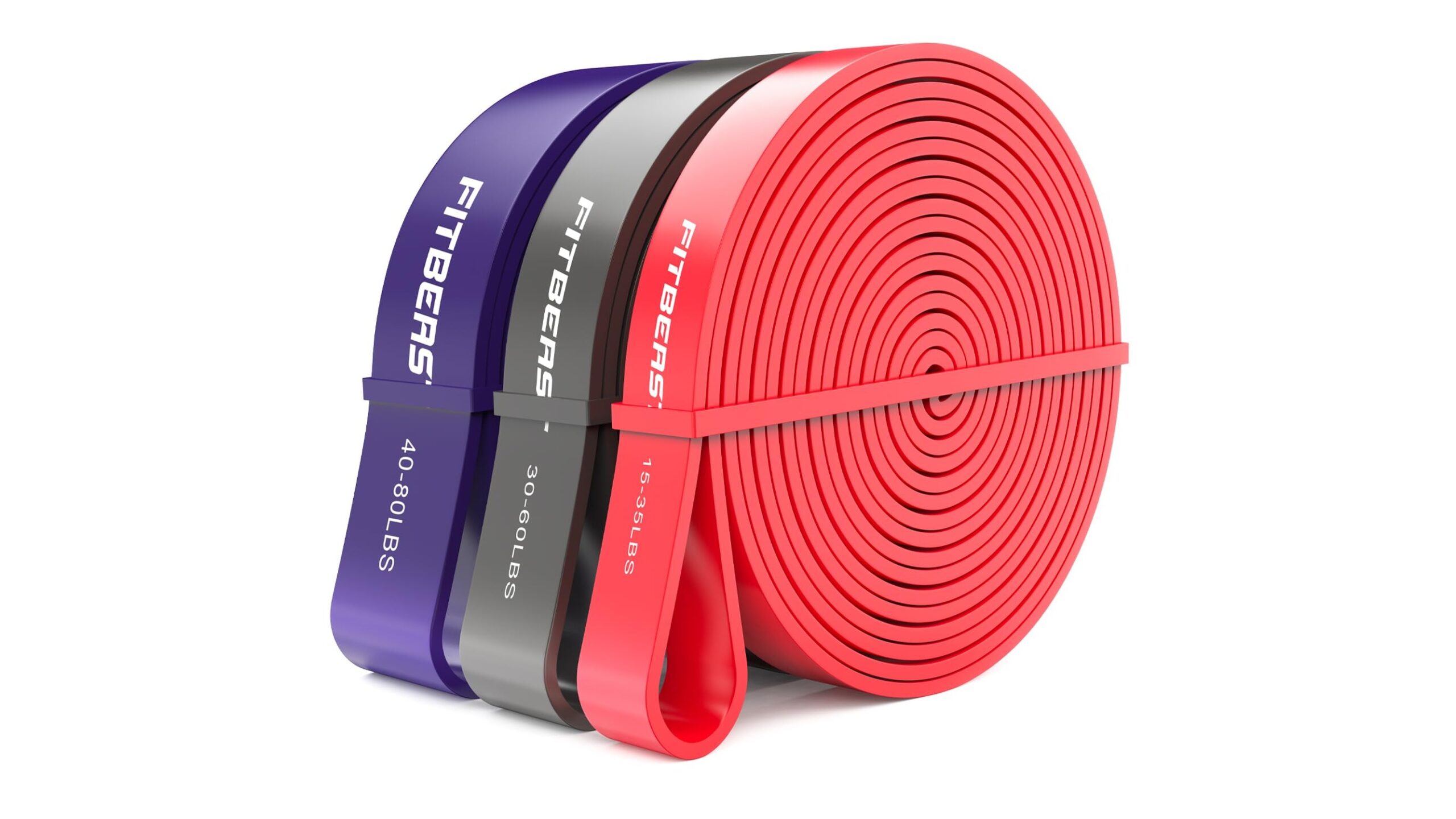 FitBeast pull up bands set: kit di elastici per trazioni e allenamento completo in salotto