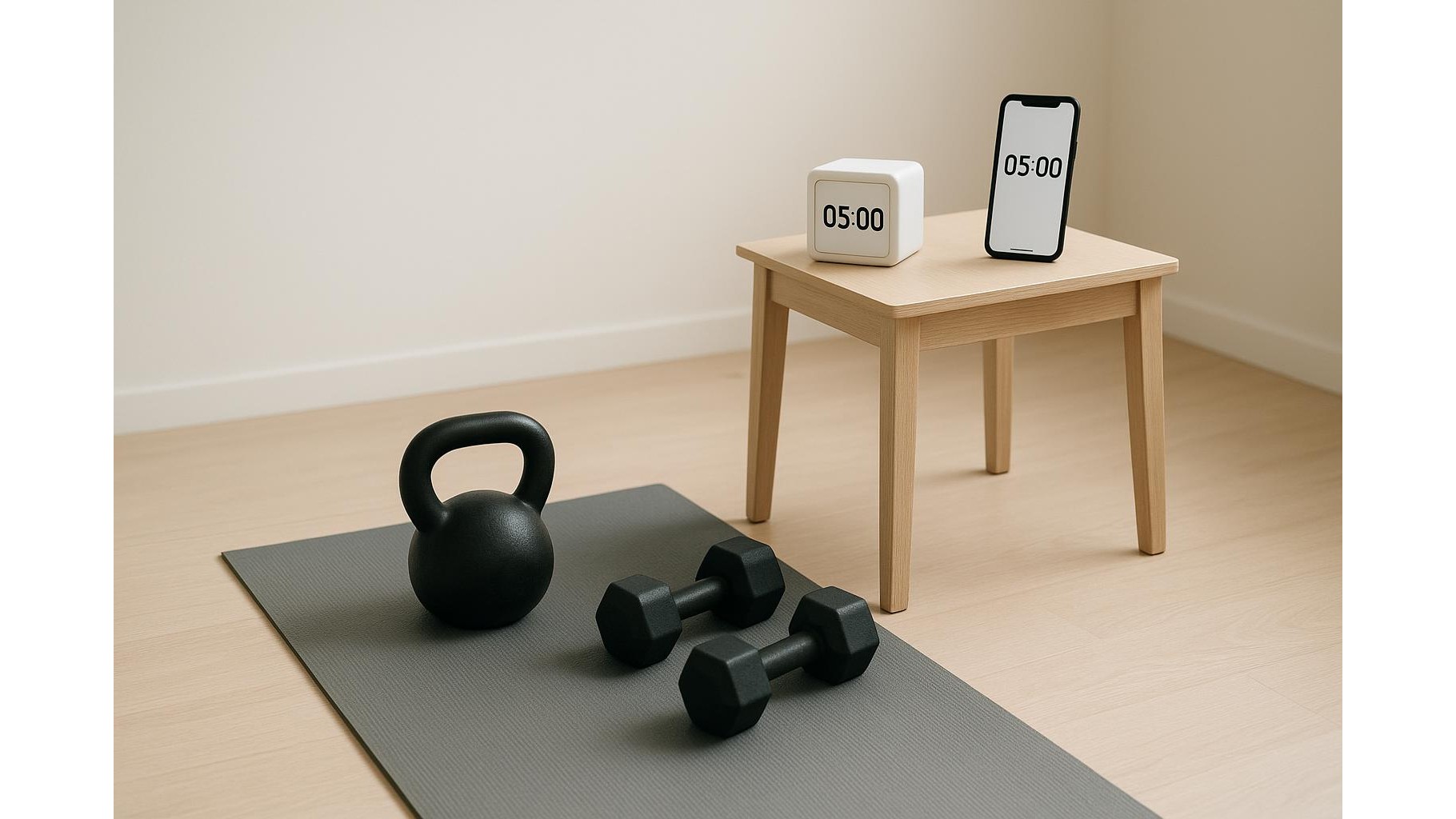 Simple interval timer tools for tech-averse home athletes: cube timers vs basic apps
