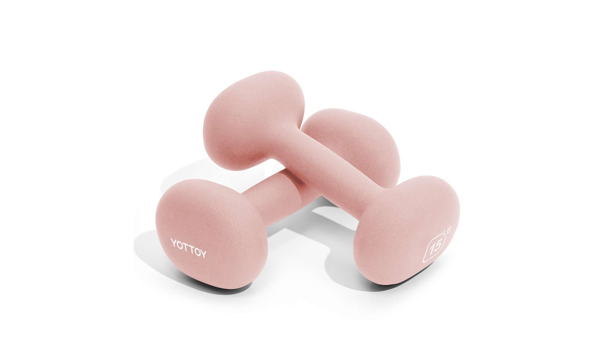 YOTTOY neoprene dumbbell set, compact hand weights for your first home strength corner
