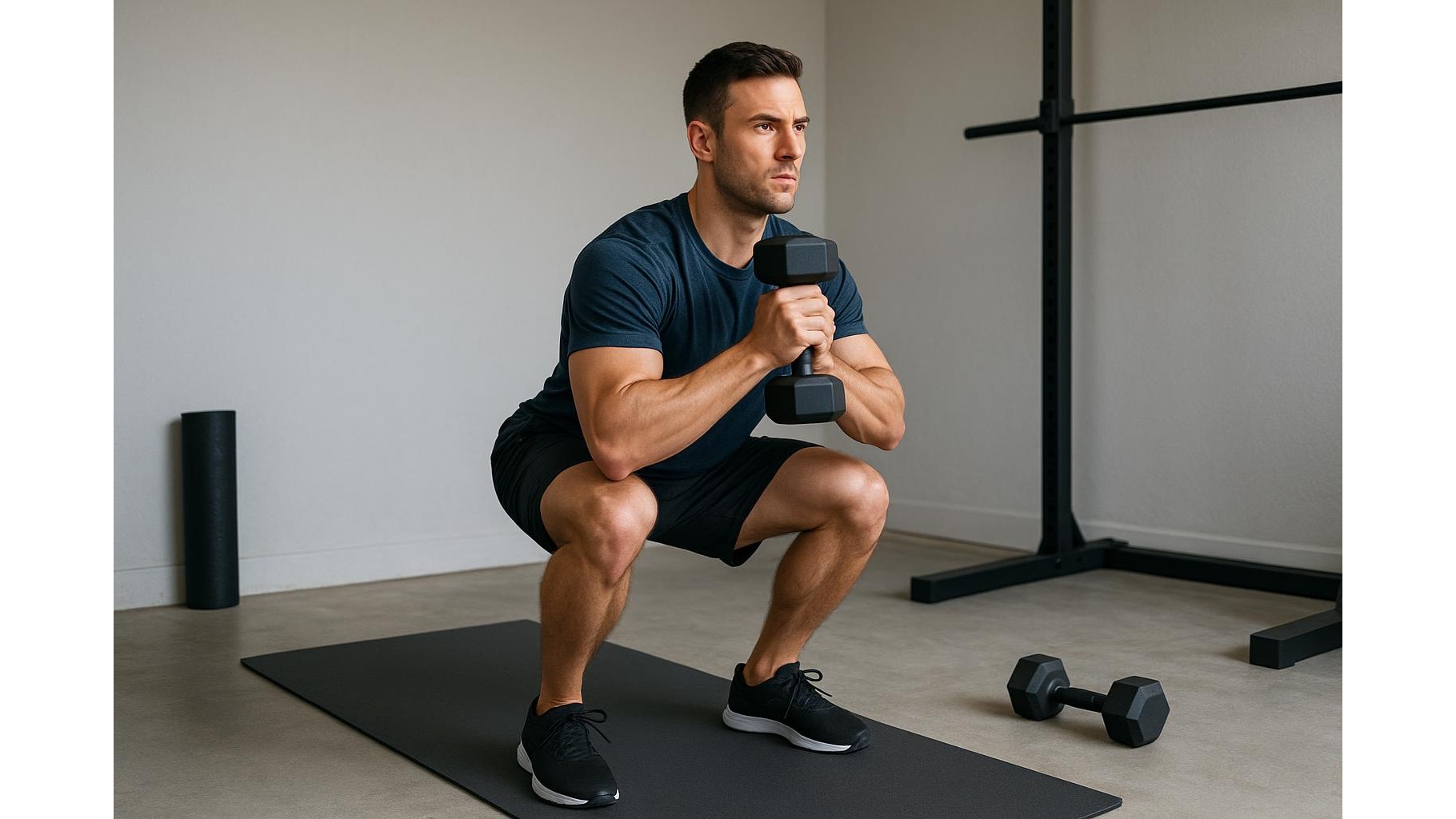 Plyo-free power training at home: 30-minute dumbbell workout using tempo, pauses and intent
