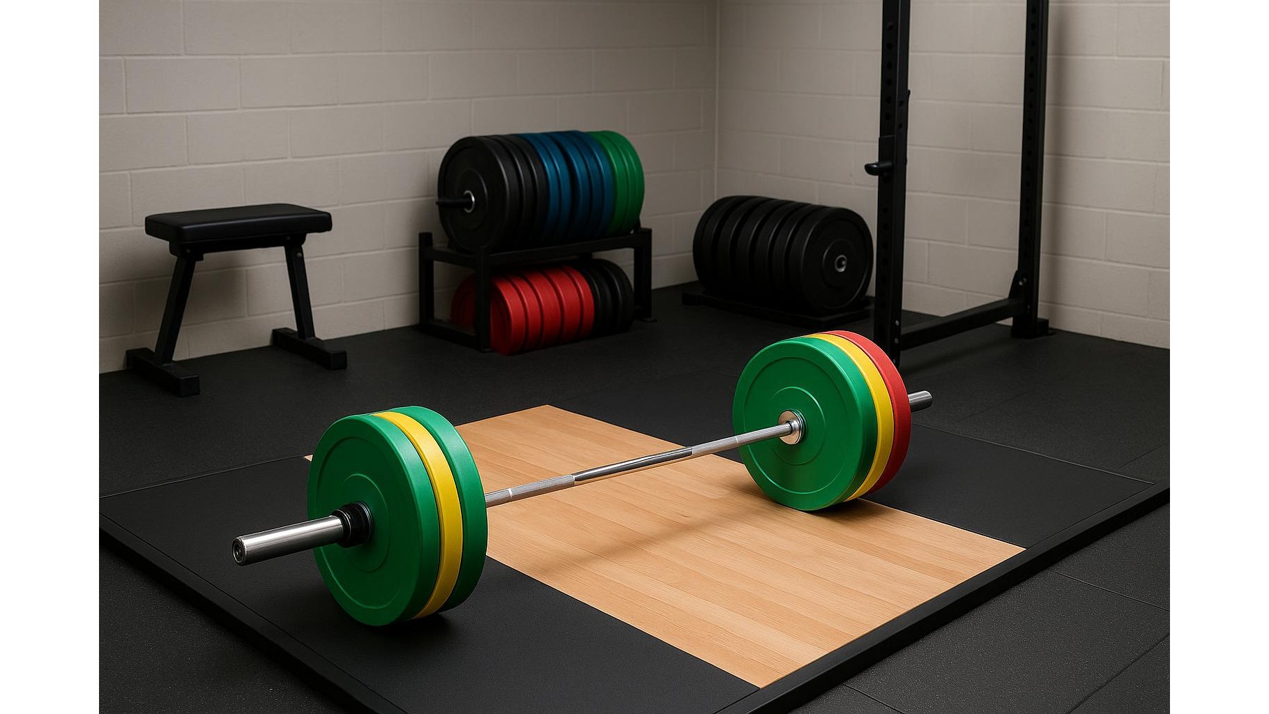 Rubber technique plates in a home gym: when ultra-light bumper plates are worth the space