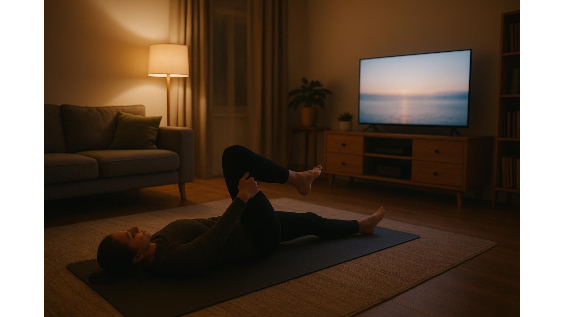 TV-time mobility: an evening stretch routine for neck, hips and ankles you can do on the living-room floor