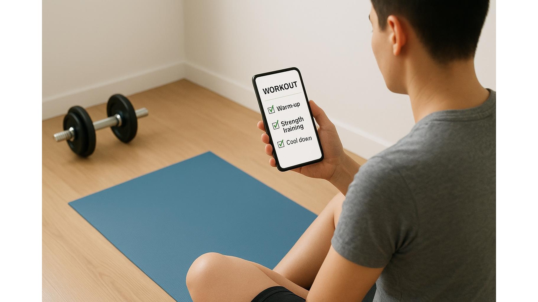 Using minimalist checklist apps to build a friction-free home workout routine