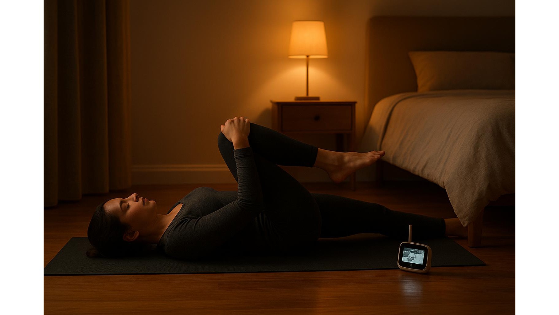 Gentle home recovery routine for busy parents: 15 minutes to reset after late-night workouts