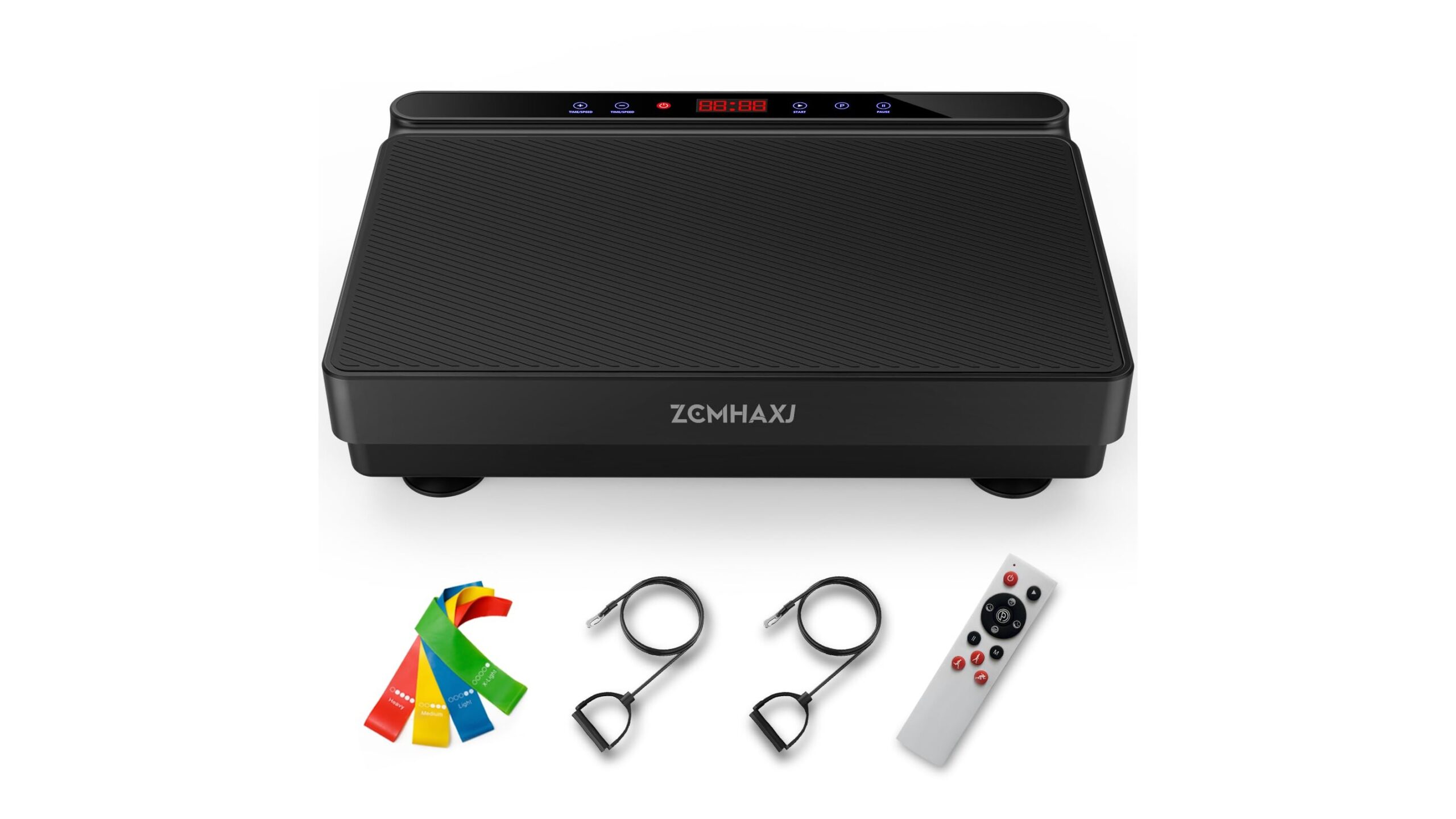 ZCMHAXJ vibration plate, pedana vibrante completa di bande in forte sconto per l’allenamento domestico