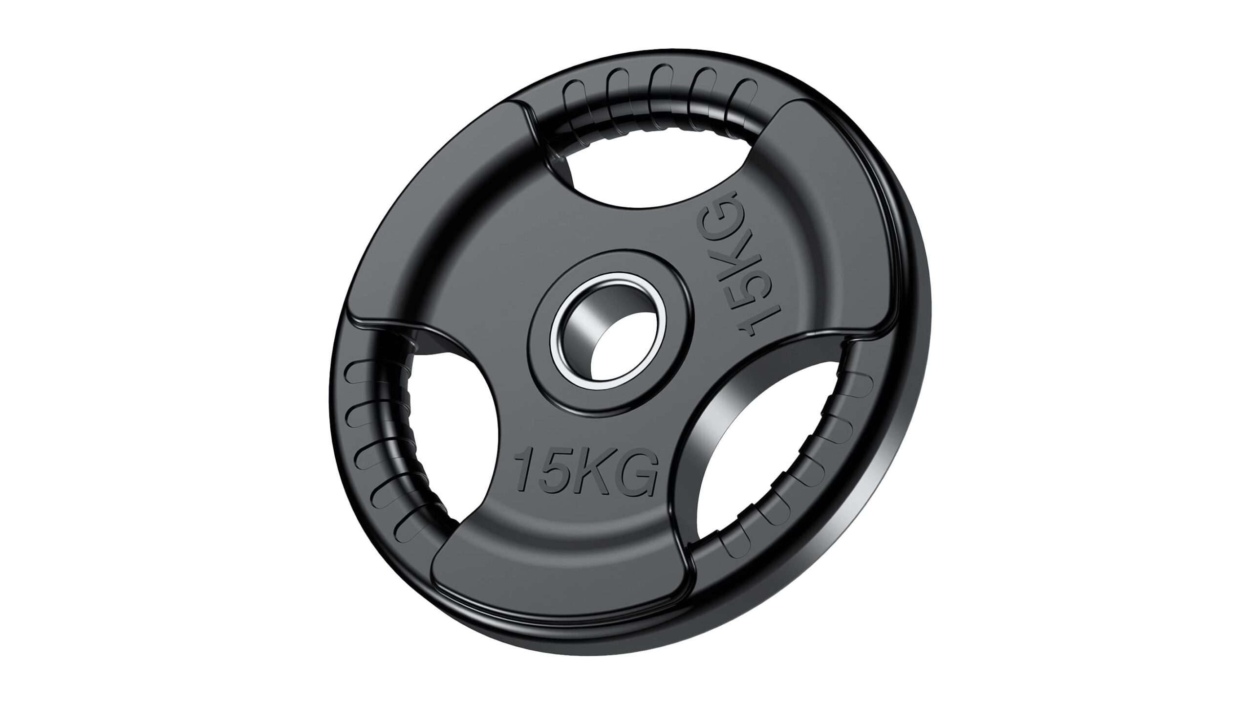 PhysKcal tri‑grip Olympic plates, safer and easier loading for your home barbell now at a great Amazon price