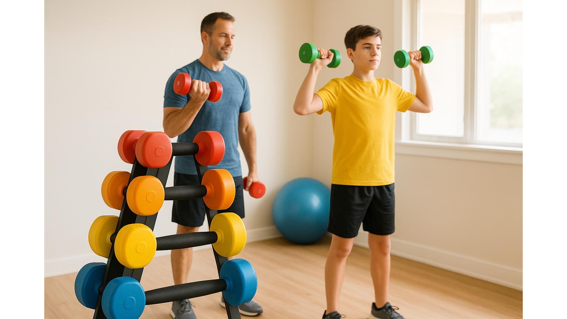 Adjustable color-coded dumbbell sets for families: how to keep home strength training simple
