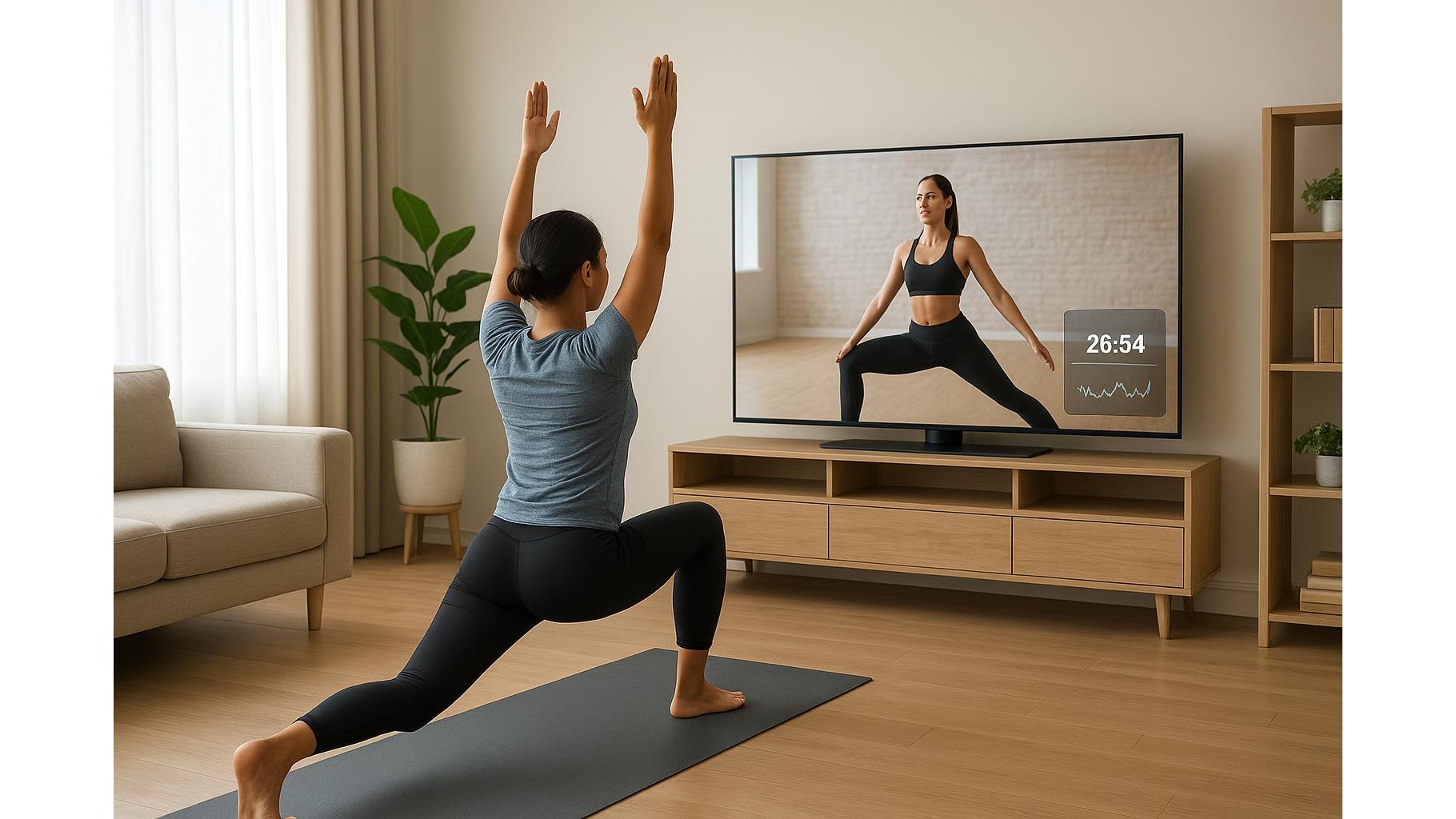 Turn your smart TV picture-in-picture into a powerful home workout tool