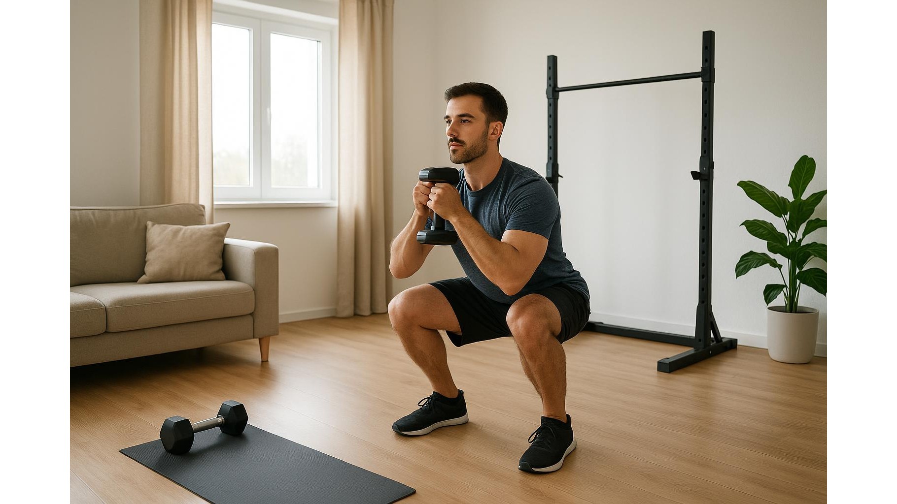 One-session push pull legs at home: 45-minute dumbbell workout for busy weeks