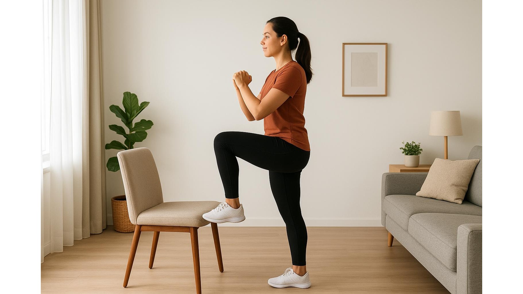 Floor-free full body workout for small homes: 30-minute routine without getting down on the ground
