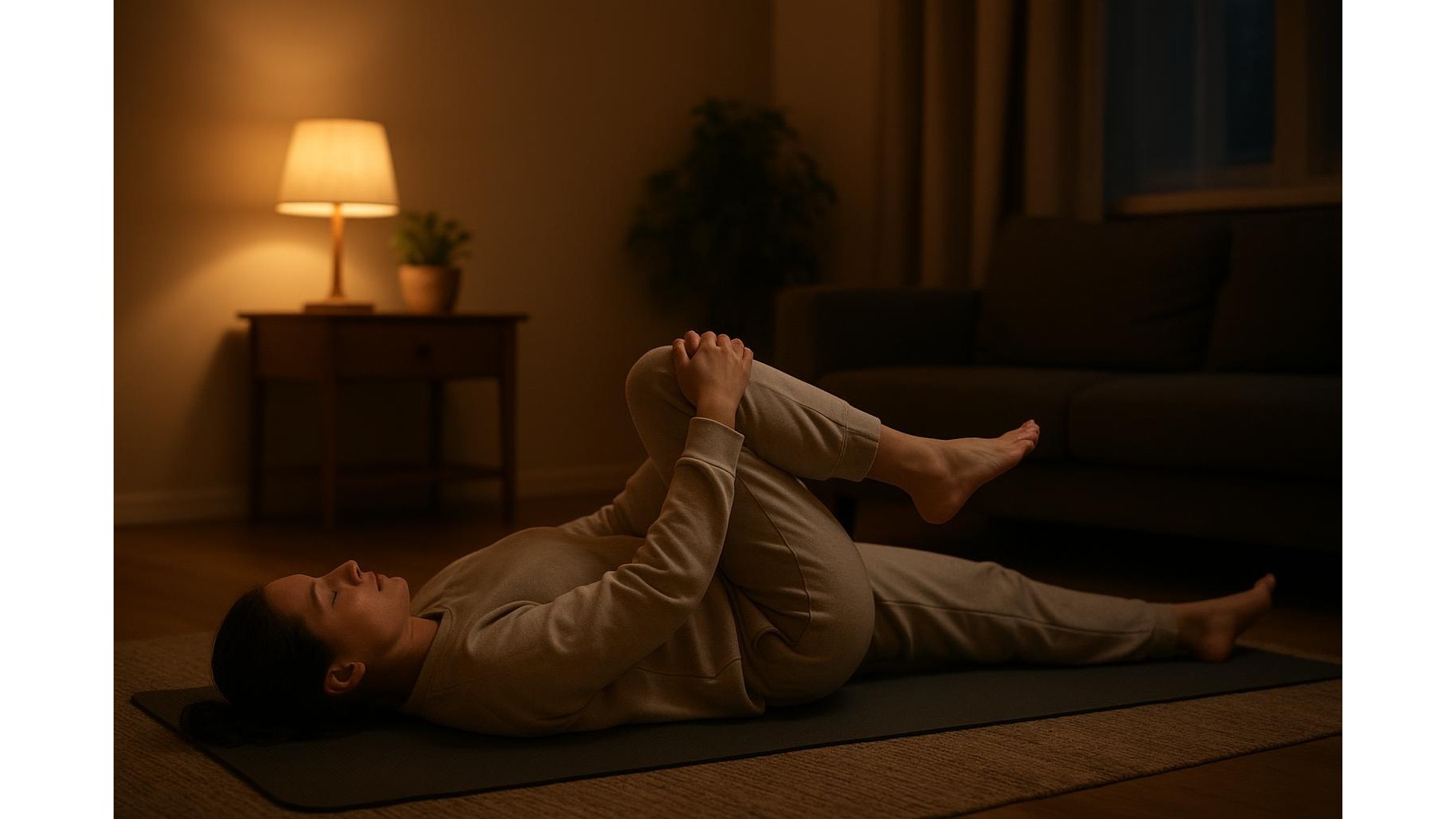 Gentle evening recovery routine for home lifters: 20 minutes to reset before sleep