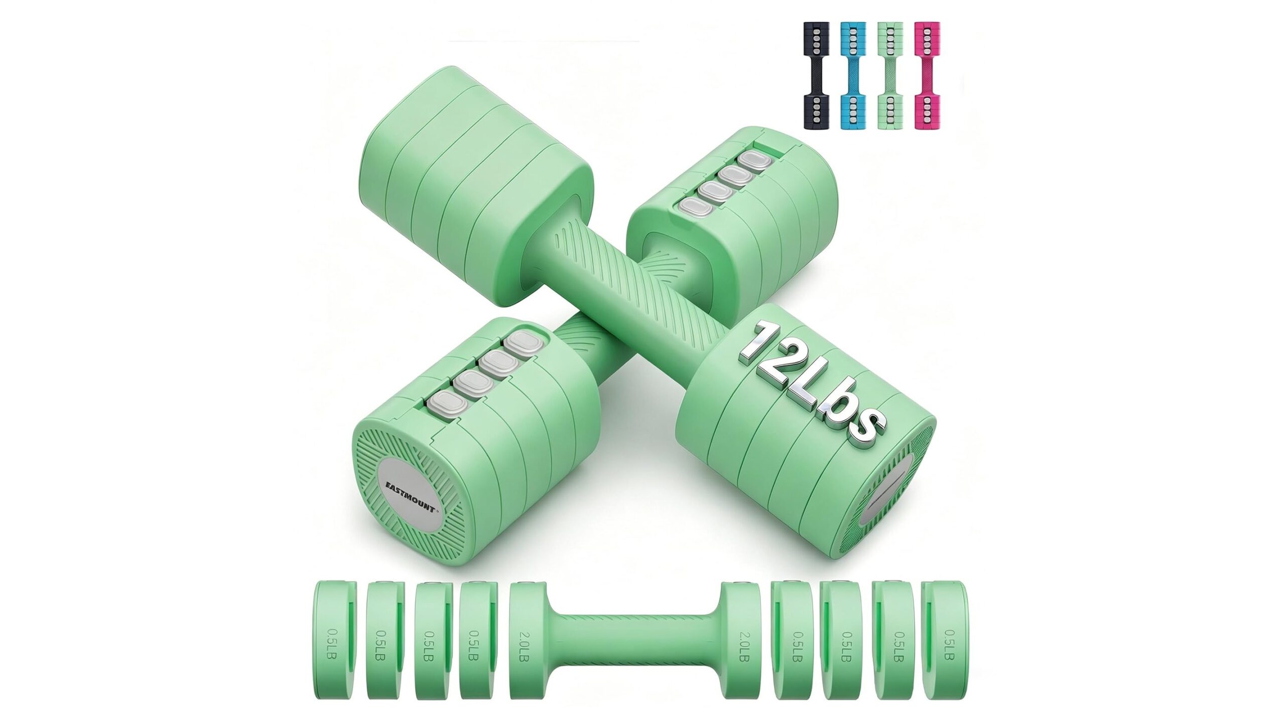 EAST MOUNT adjustable dumbbells, home weight set at a smart price on Amazon