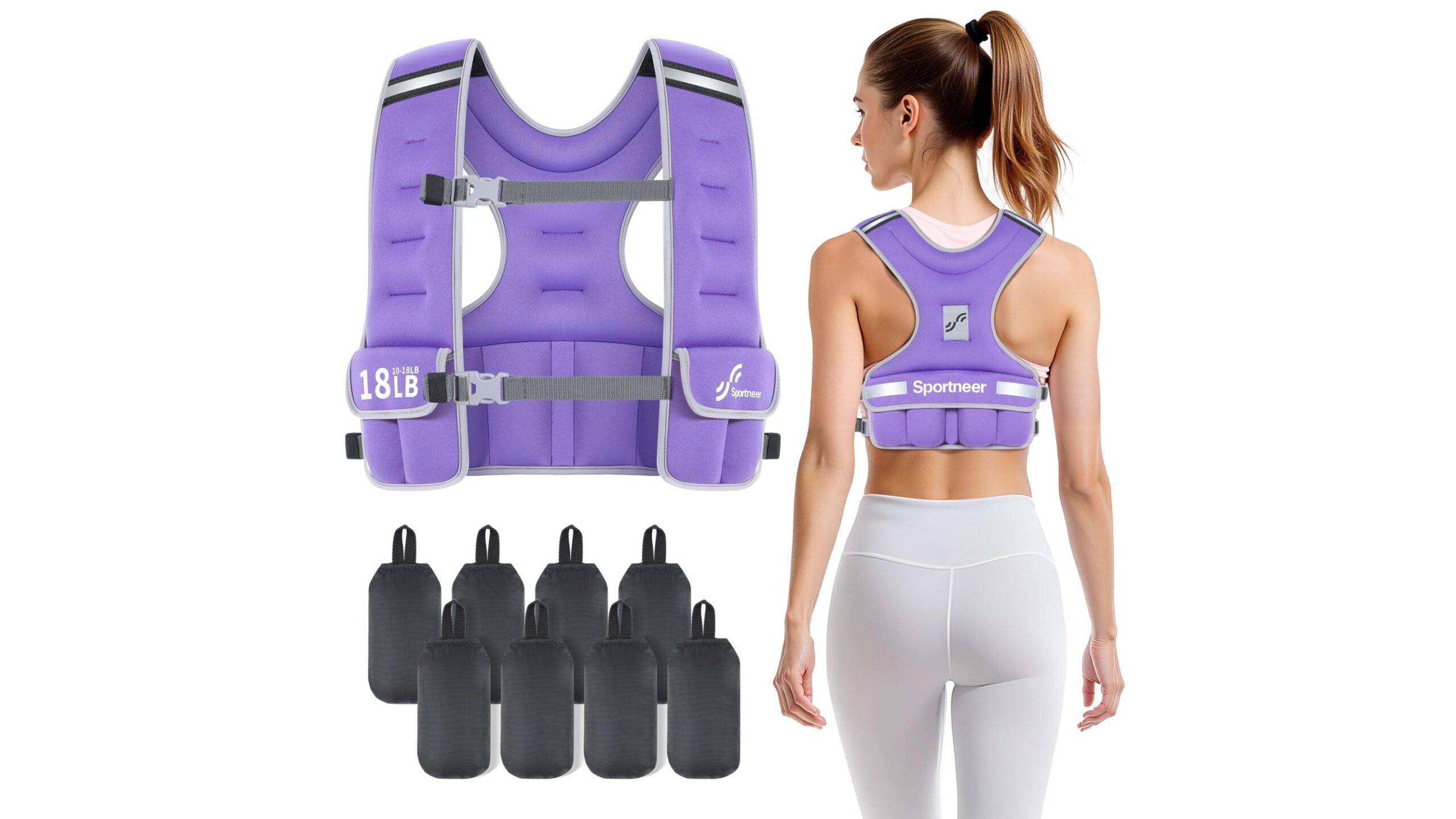 Sportneer adjustable weighted vest for women, convenient Amazon deal for home training