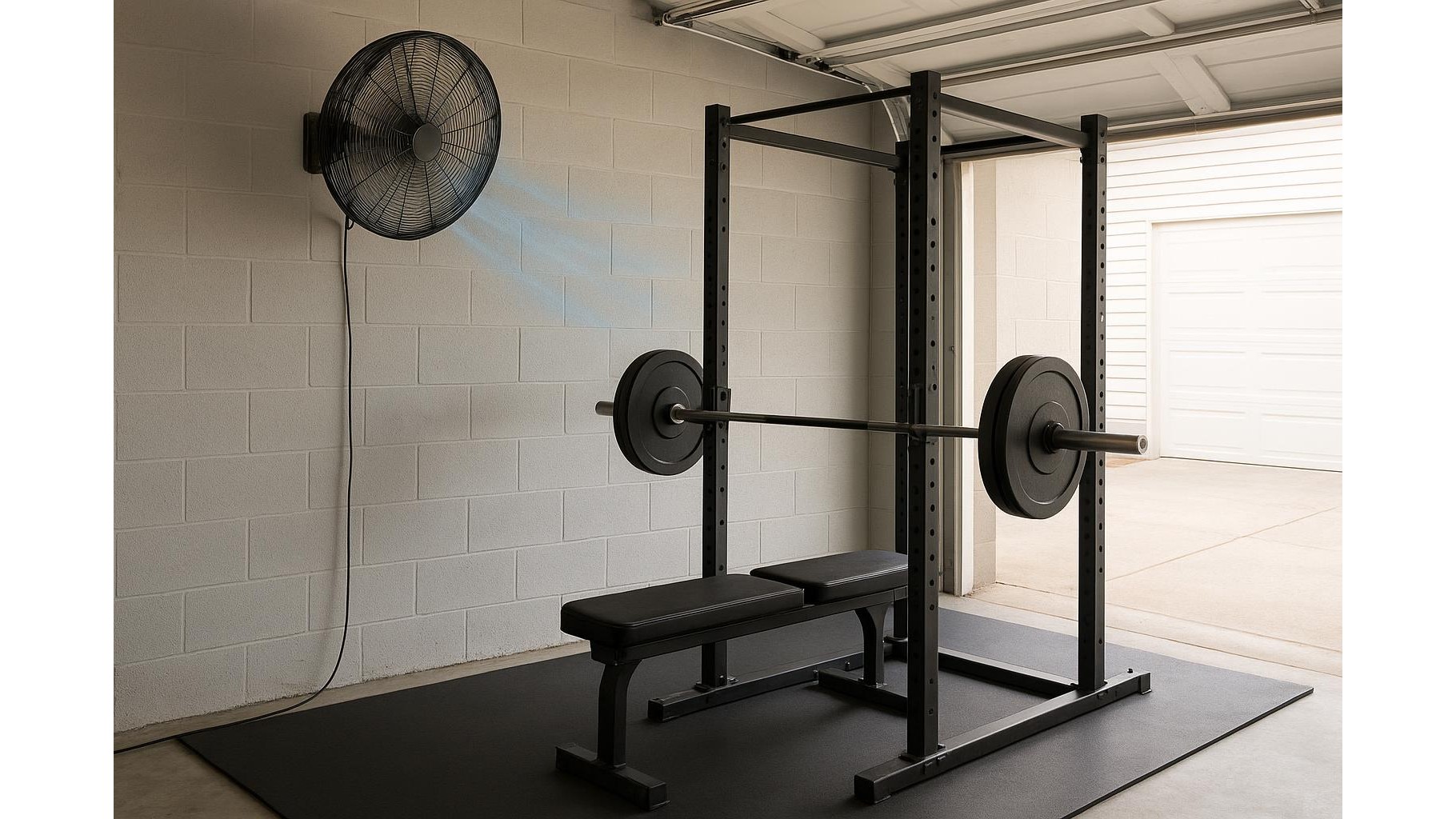 How to choose a wall-mounted fan that keeps your home gym cool without stealing floor space