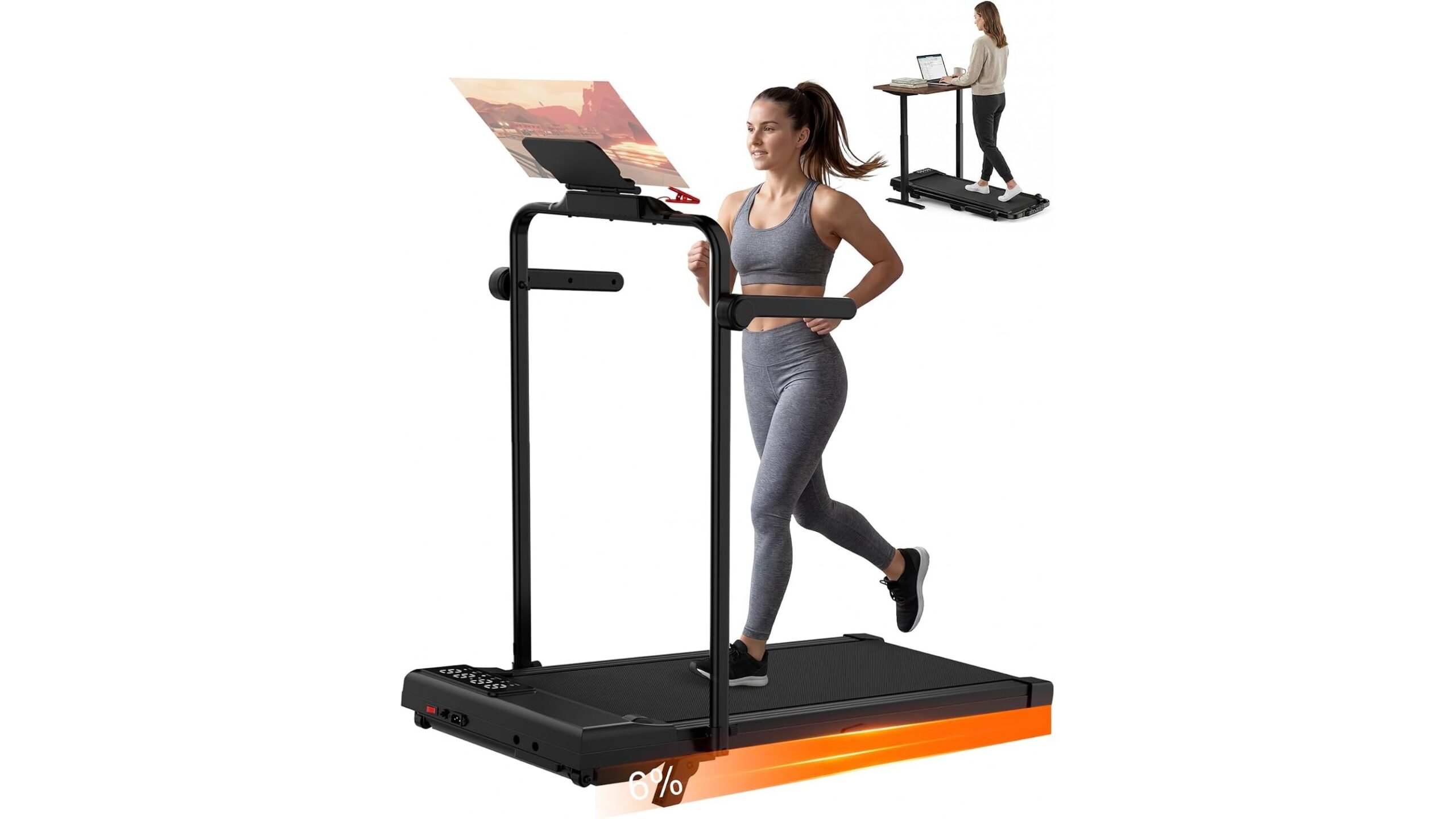 MJWW walking pad treadmill with incline, the compact home cardio machine now at a standout price on Amazon