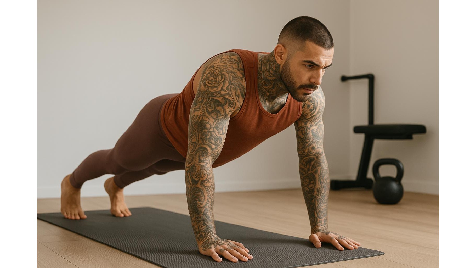 Home workout outfits for heavily tattooed athletes: fabrics and fits that respect your ink