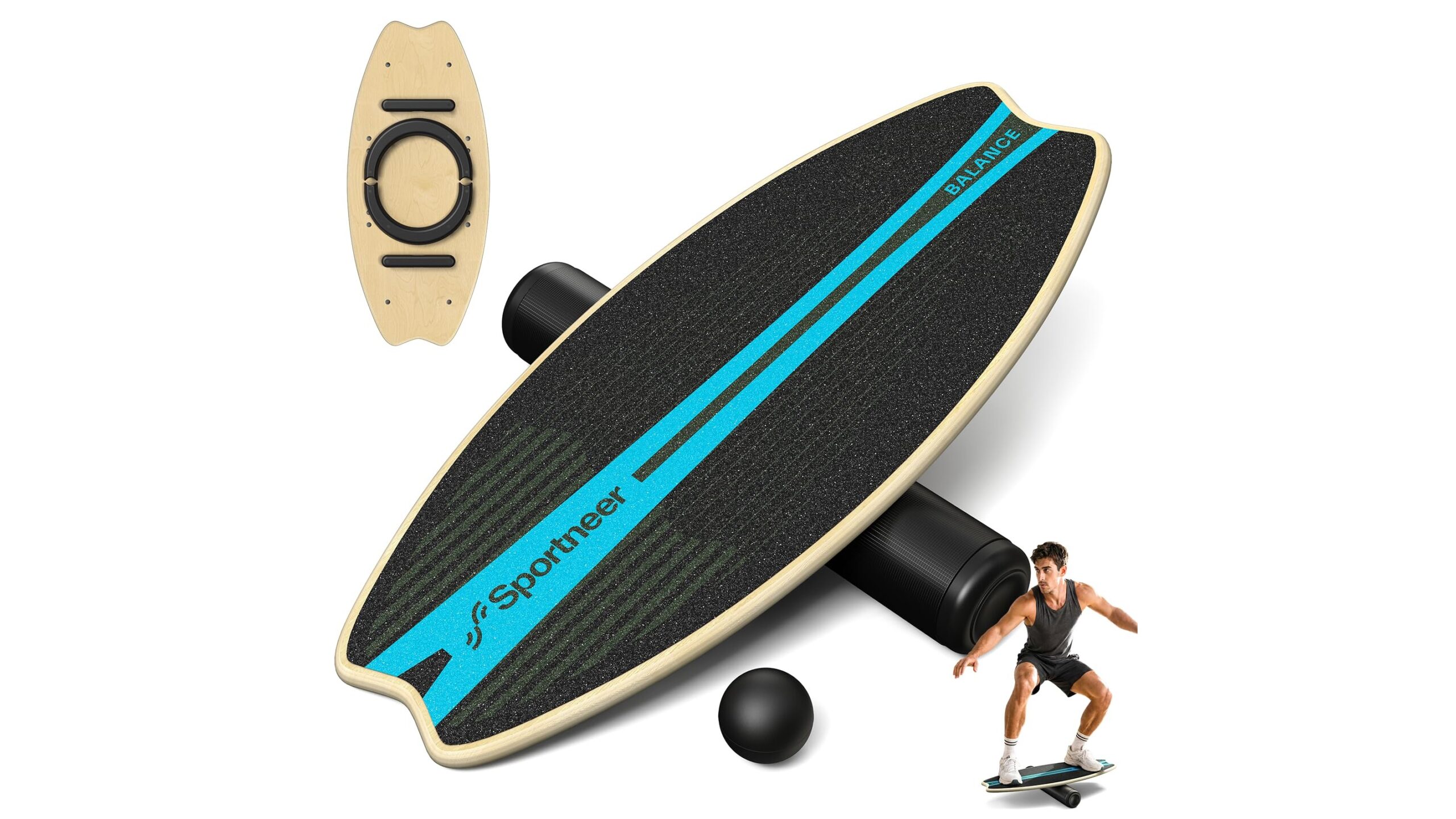 Sportneer 7-in-1 balance board trainer, a compact tool to level up core and coordination at home