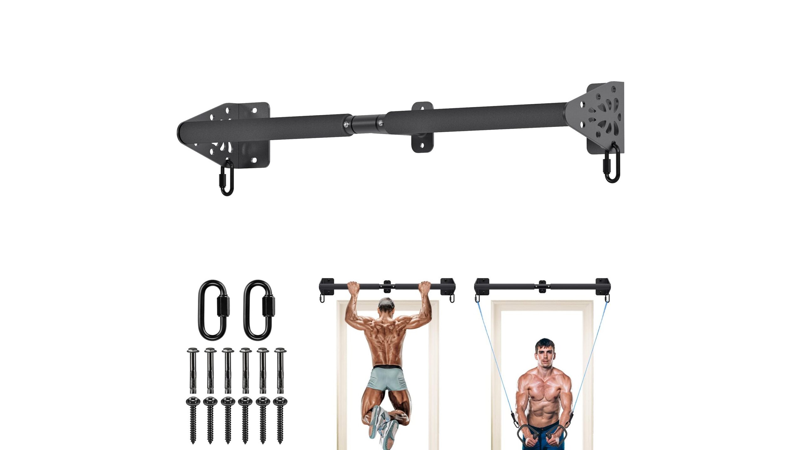 Kipika heavy duty wall-mounted pull-up bar, solid upper-body station now on Amazon